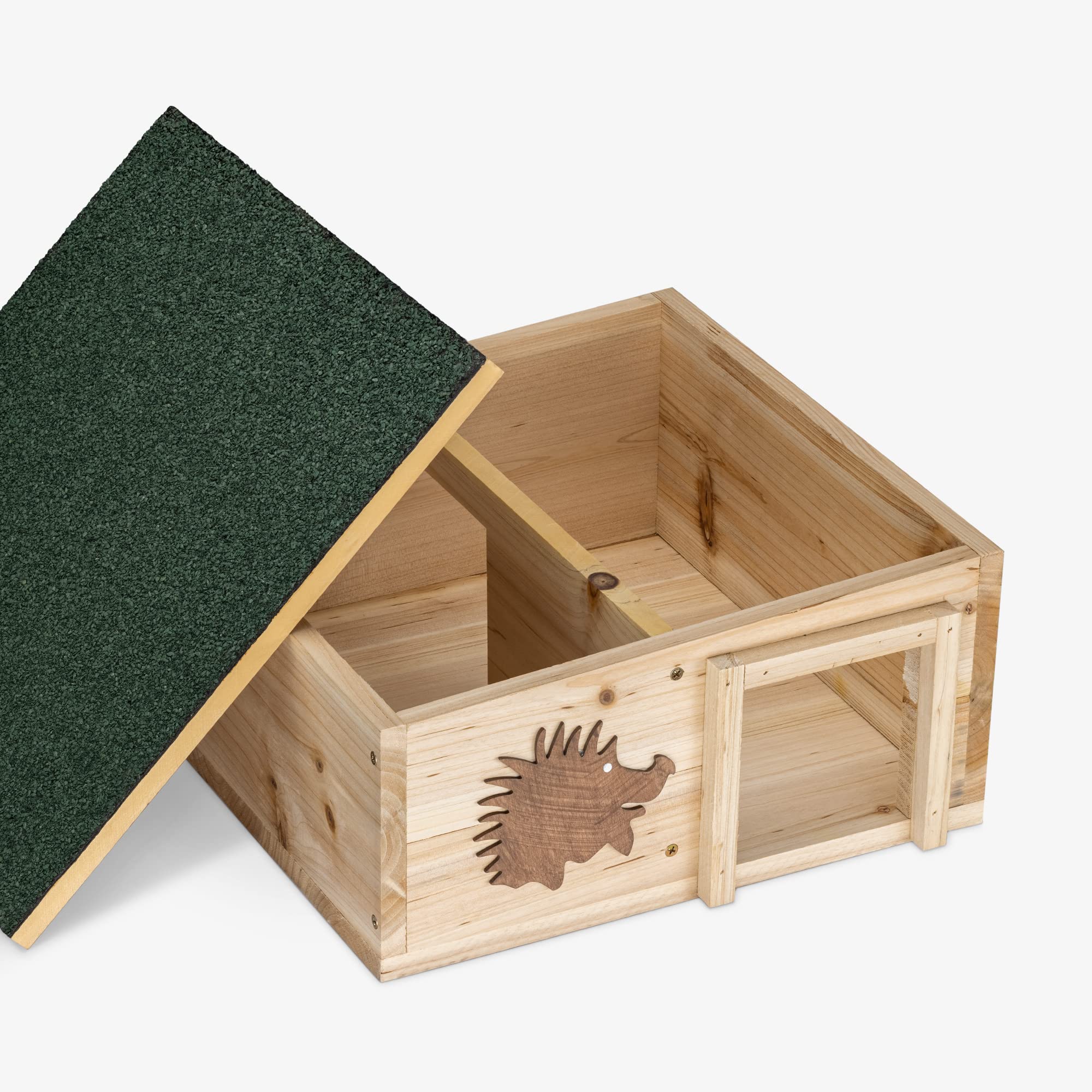 navaris-igelhaus-holz-igelh-tte-wetterfest-katzensicher image 4