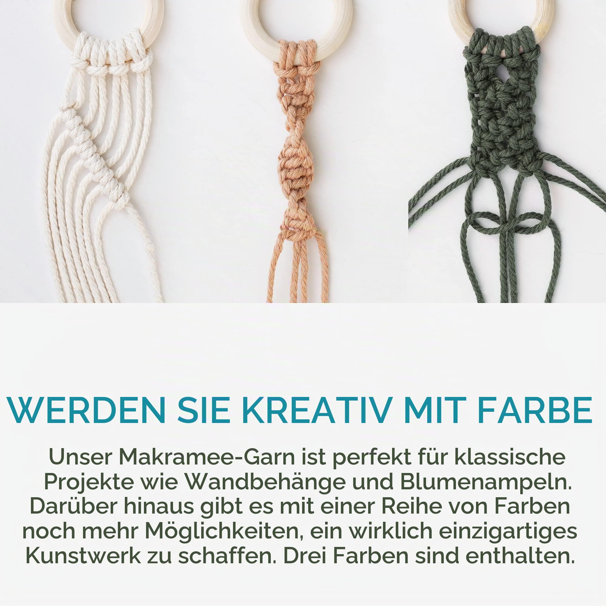 navaris-garden-makramee-garn-3er-set-baumwollschnur-wei-gr-n-rosa image 6
