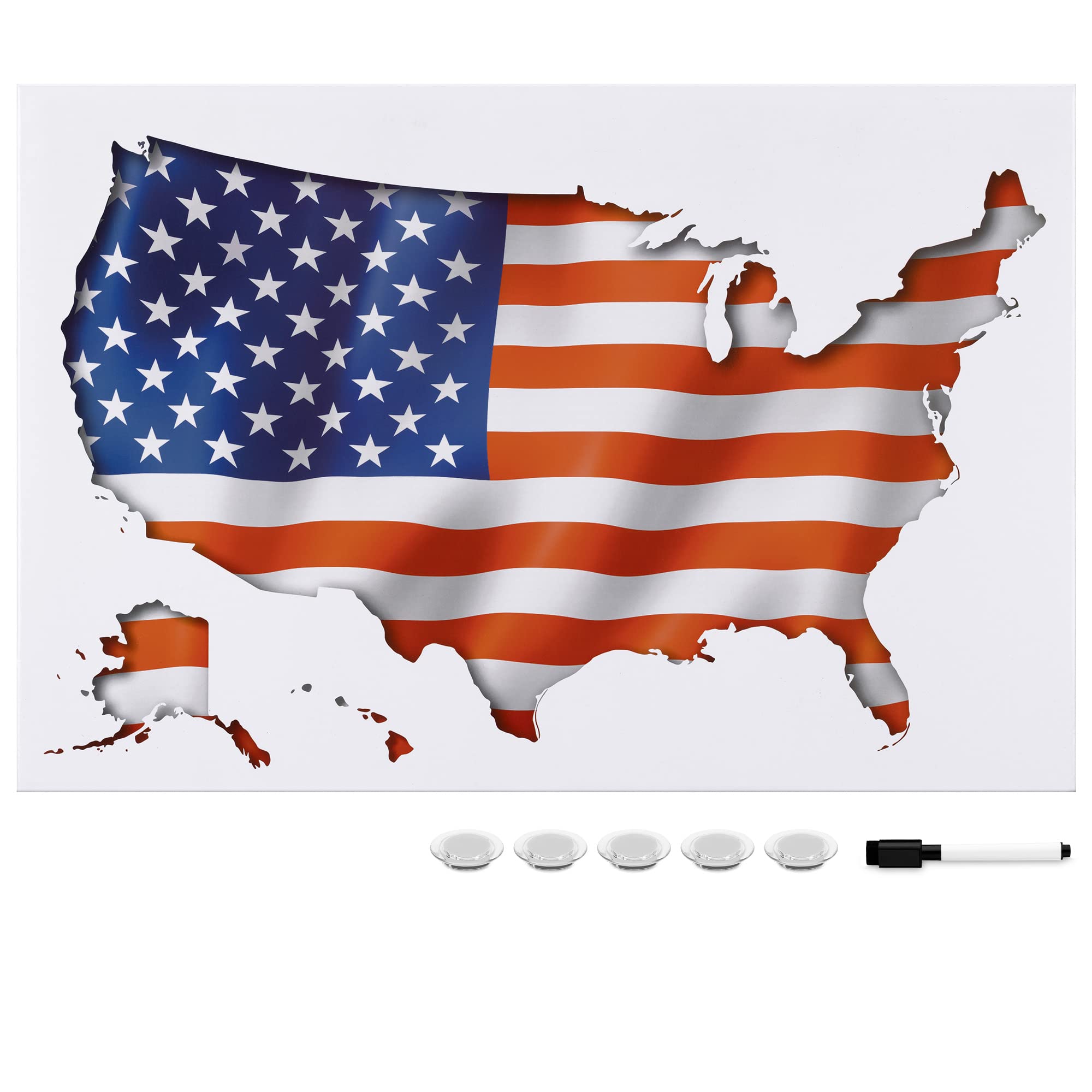 navaris-magnettafel-usa-karte-60x40-cm-mit-stift image 6