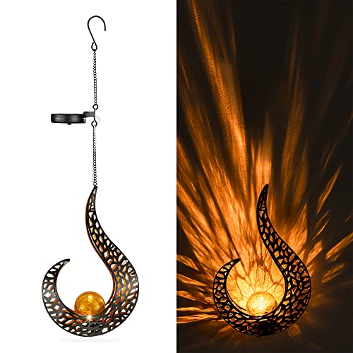 navaris-lighting-solar-h-ngelampe-flammen-metall-h-ngend image 8