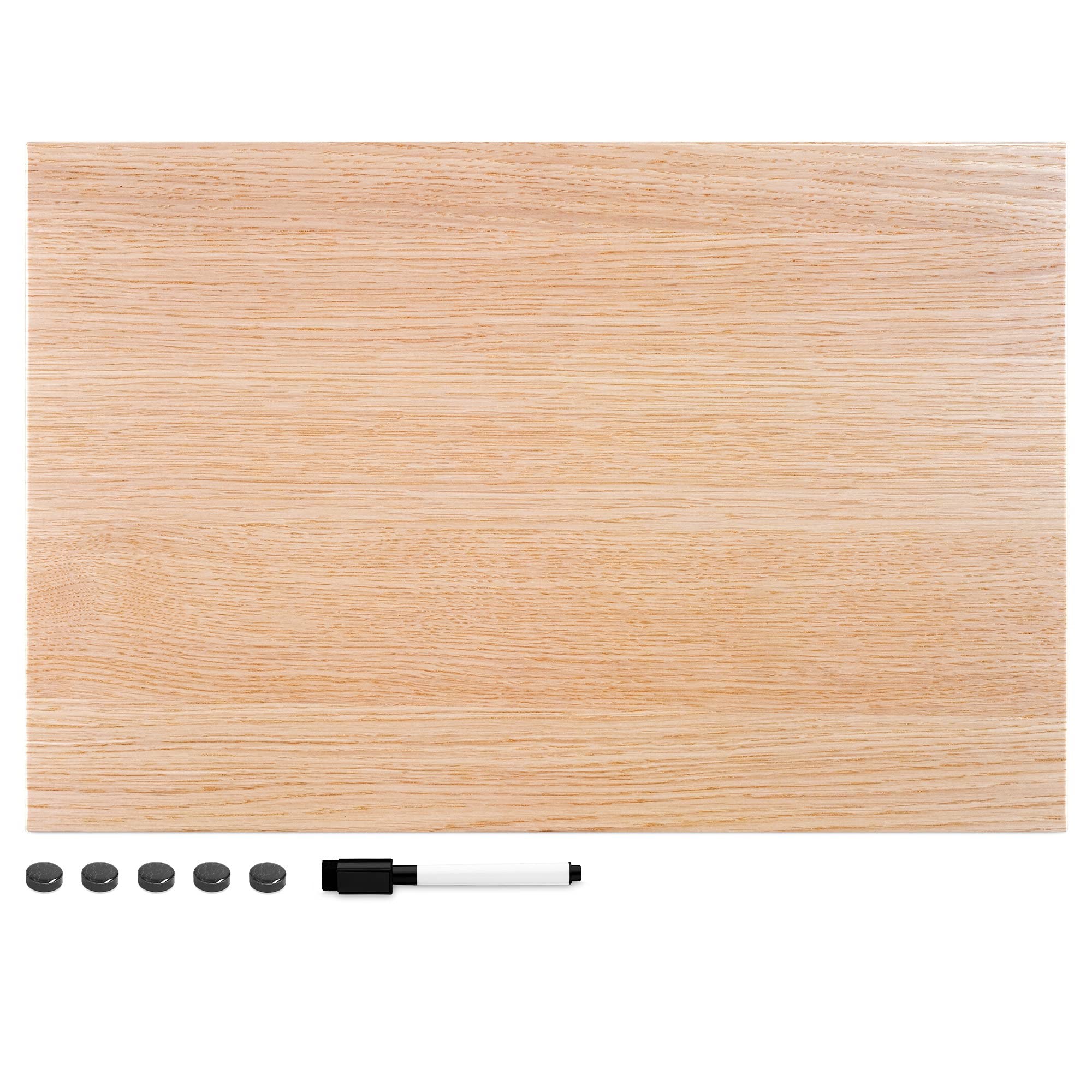 navaris-magnettafel-memoboard-60x40-magnetpinnwand-holz-design image 1