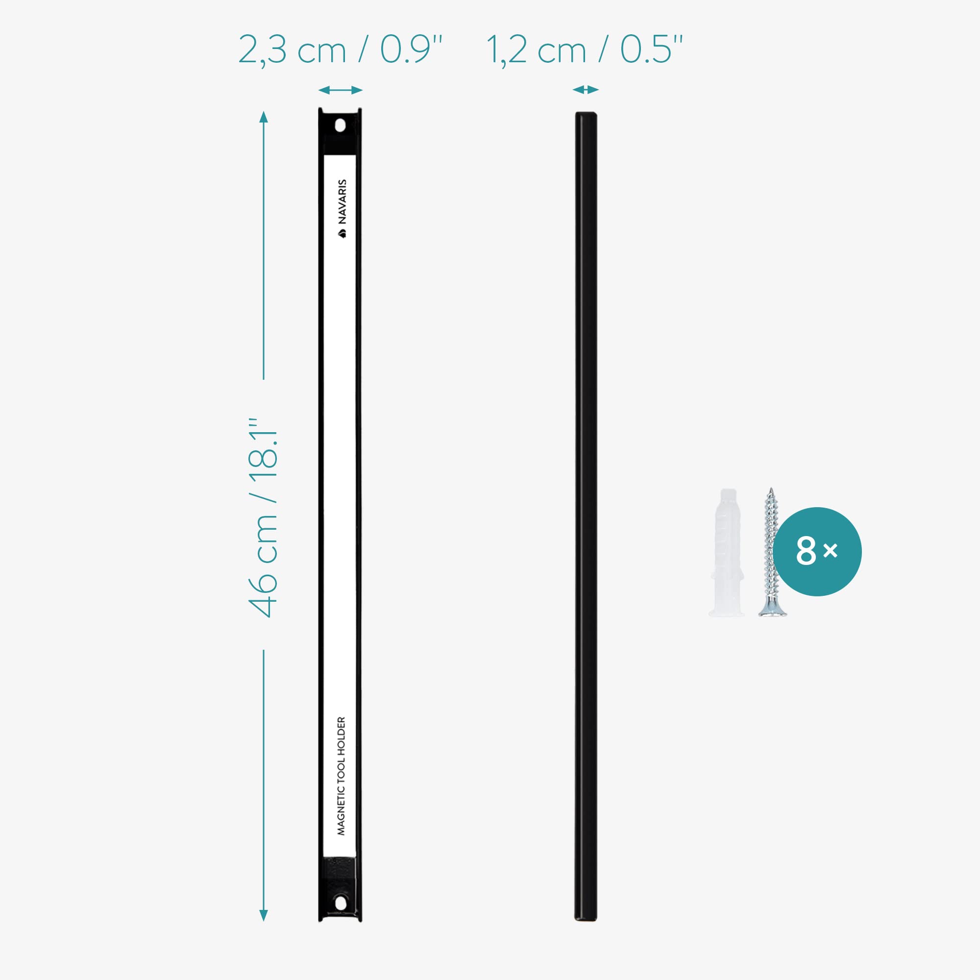navaris-magnetleiste-werkzeug-3er-set-45-cm-15-kg image 4