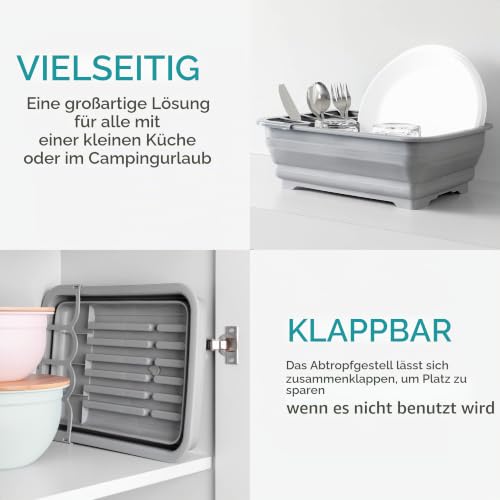 navaris-kitchen-geschirrkorb-abtropfgestell-faltbar-mit-abfluss image 7