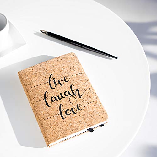 navaris-living-kork-notizbuch-liniert-live-laugh-love image 8