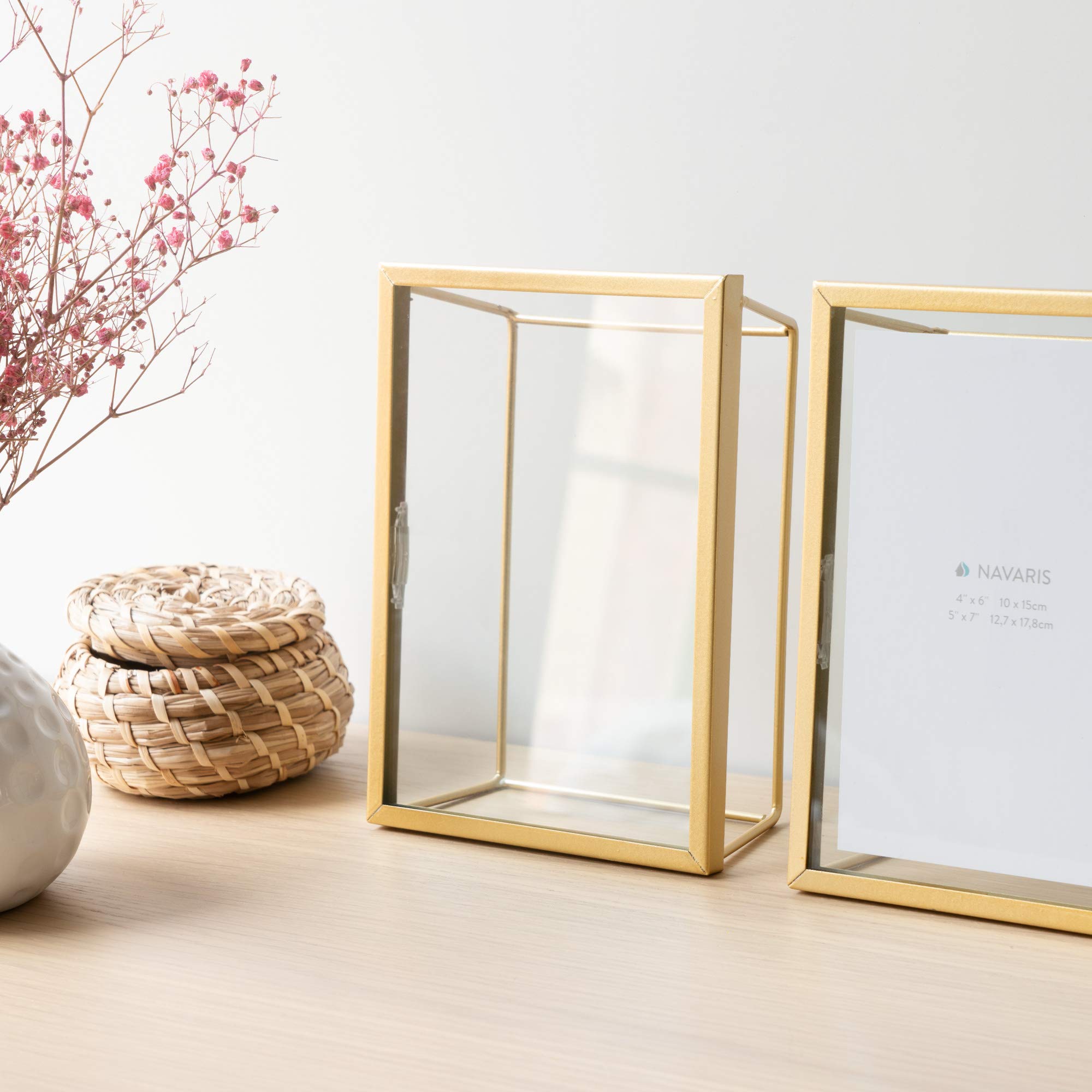 navaris-bilderrahmen-set-3tlg-gold-geometrisch-glas-10x15 image 5