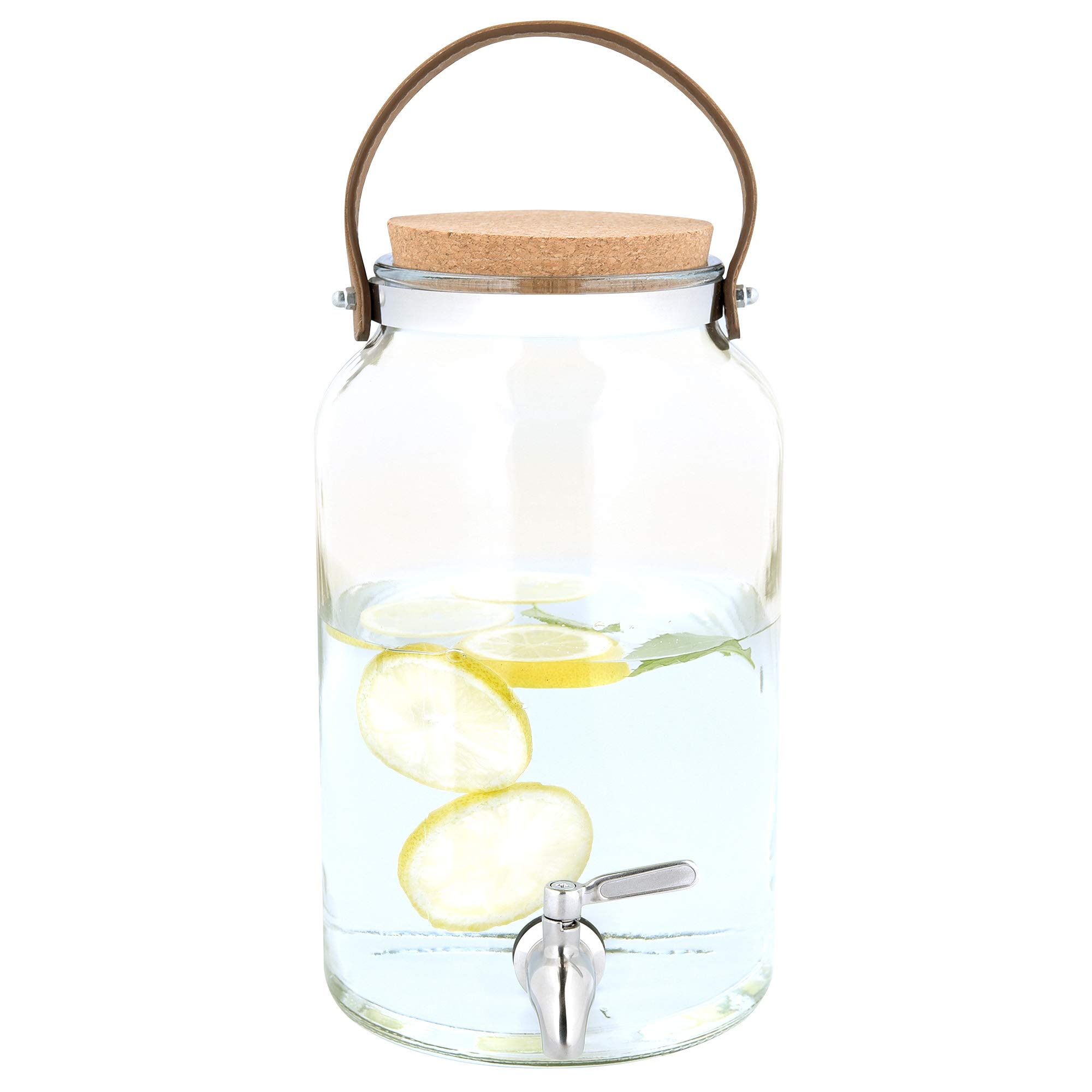 navaris-getr-nkespender-glas-5-6l-zapfhahn-kork-deckel image 7