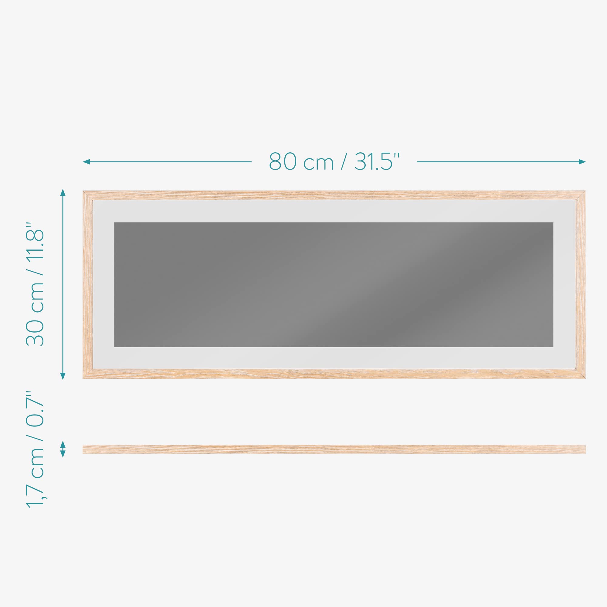 navaris-memoboard-glas-80x30cm-grau-mit-stift image 4