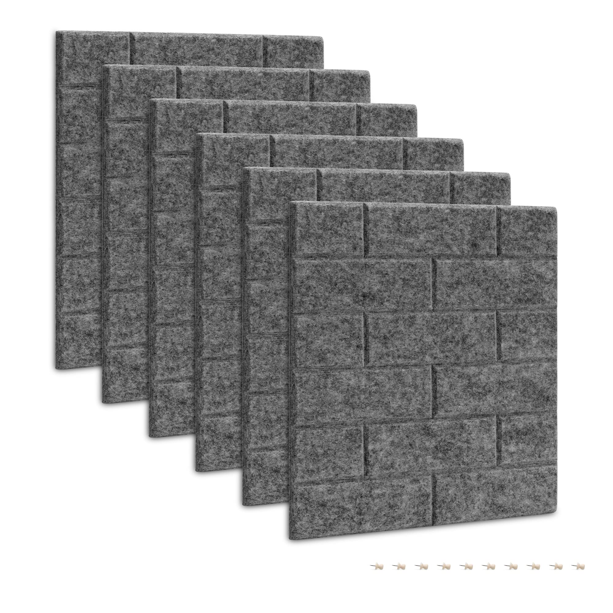 navaris-filz-memoboards-6er-set-30x30-cm-dunkelgrau image 7