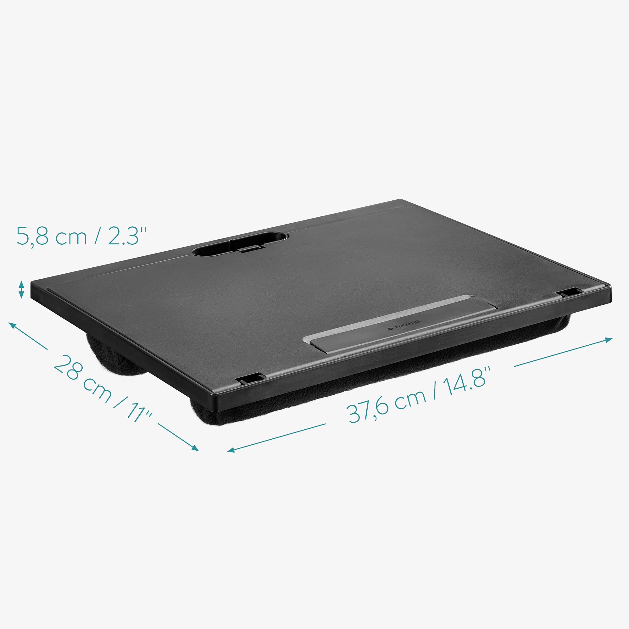 navaris-laptop-tisch-bett-schwarz-kissen-8-stufen-verstellbar image 6