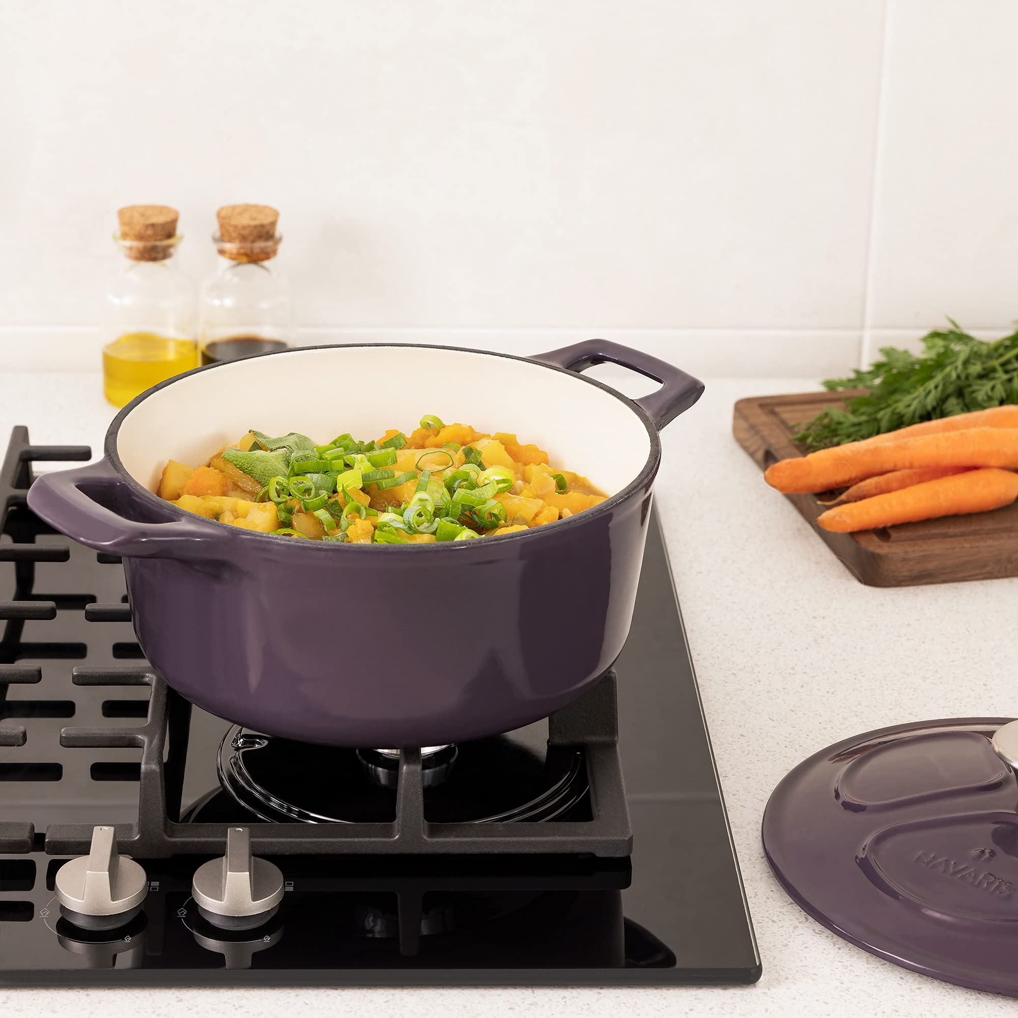 navaris-kitchen-gusseisen-topf-3-5l-24cm-br-ter-emailliert image 2