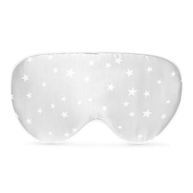 navaris-schlafmaske-seide-grau-sterne-augenmaske-verstellbar image 1