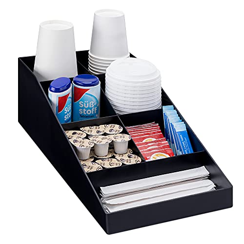 navaris-kaffee-organizer-kaffeebar-7-f-cher-aufbewahrungsbox-schwarz image 8