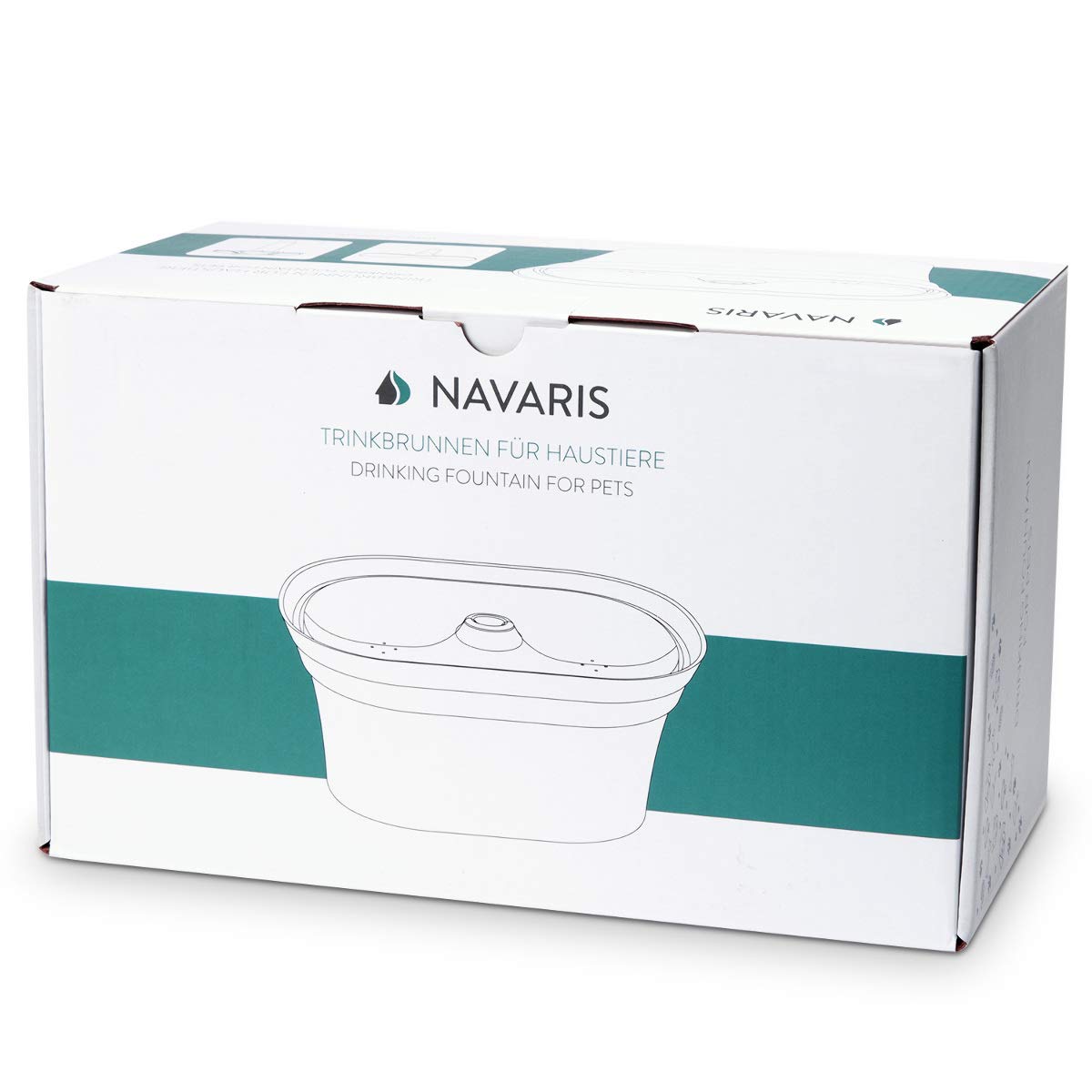 navaris-trinkbrunnen-katze-hund-2-8l-filter-petrol-leise image 7