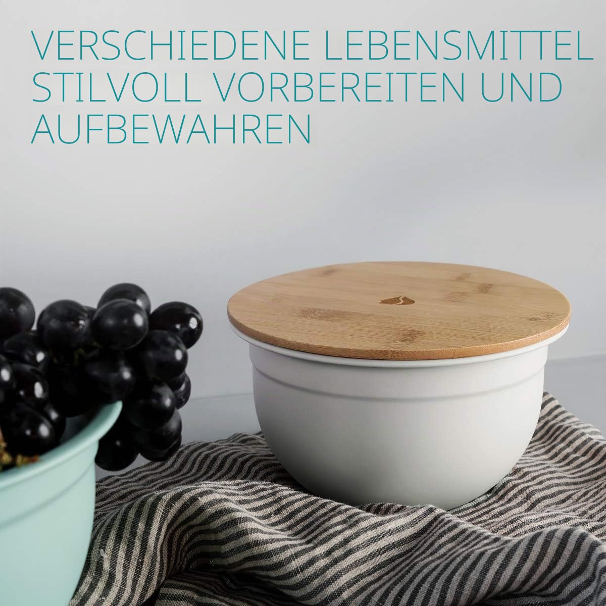 navaris-kitchen-sch-sselset-2er-mit-bambusdeckel-1-4l-2-8l-pastell image 2
