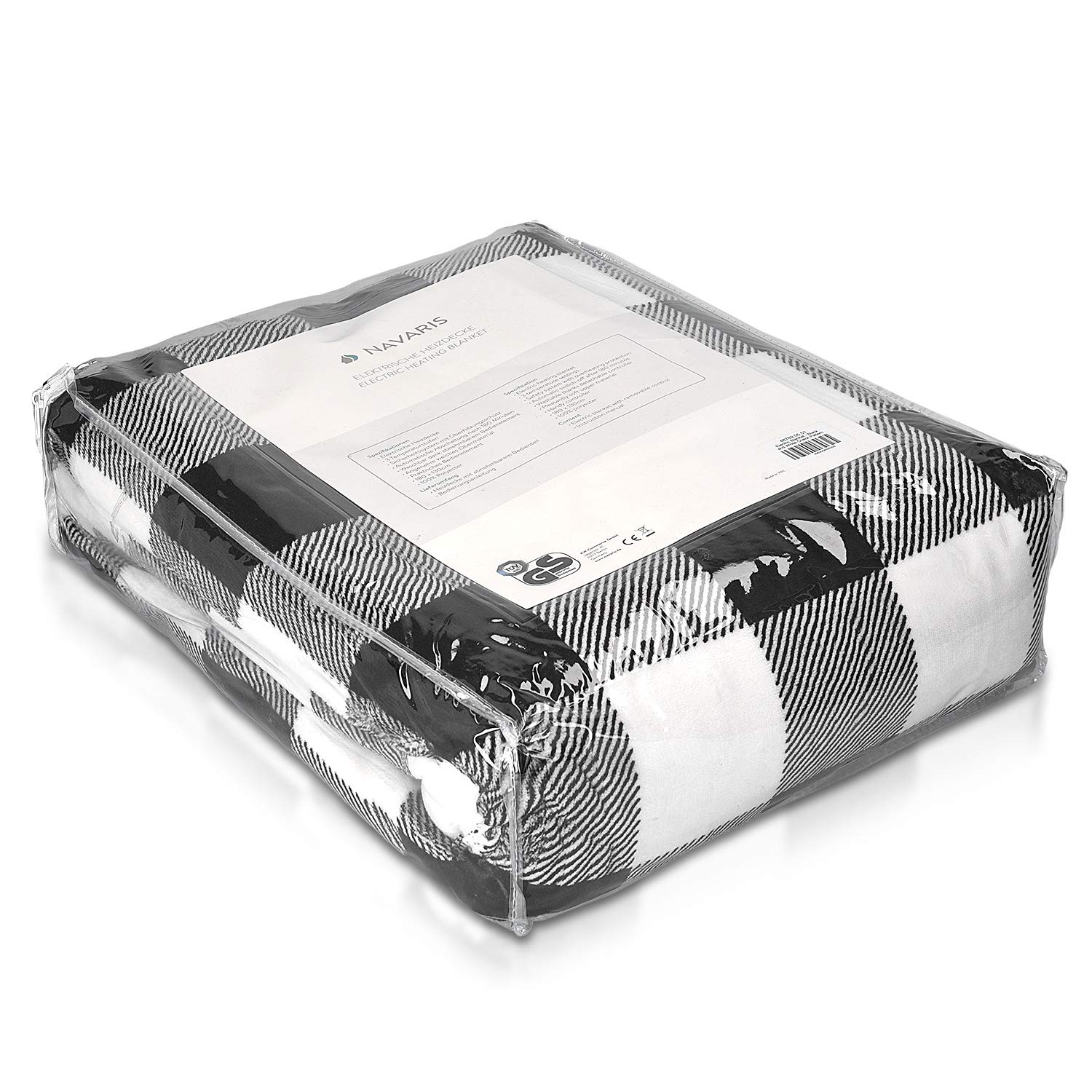 navaris-xxl-heizdecke-180x130-schwarz-wei-waschbar image 7
