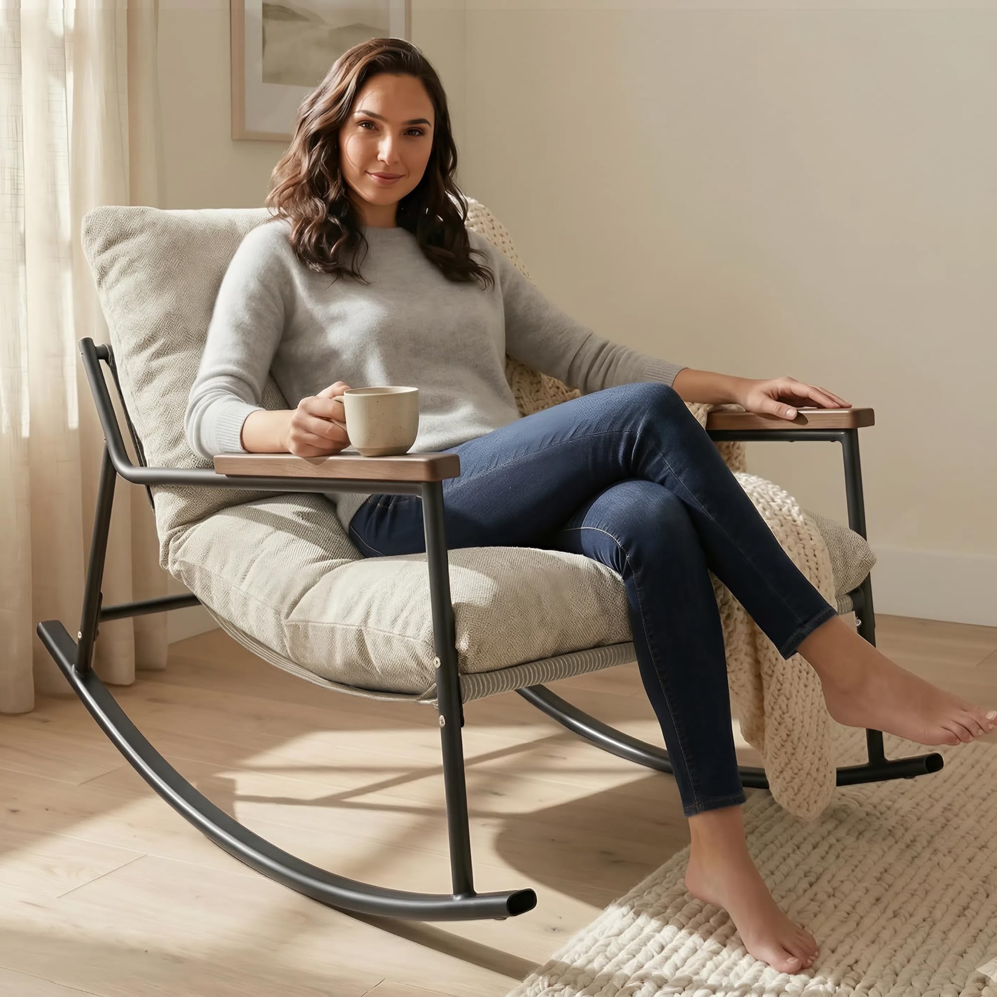 allyson-schaukelstuhl-cord-still-sessel-beige-150-kg image 1