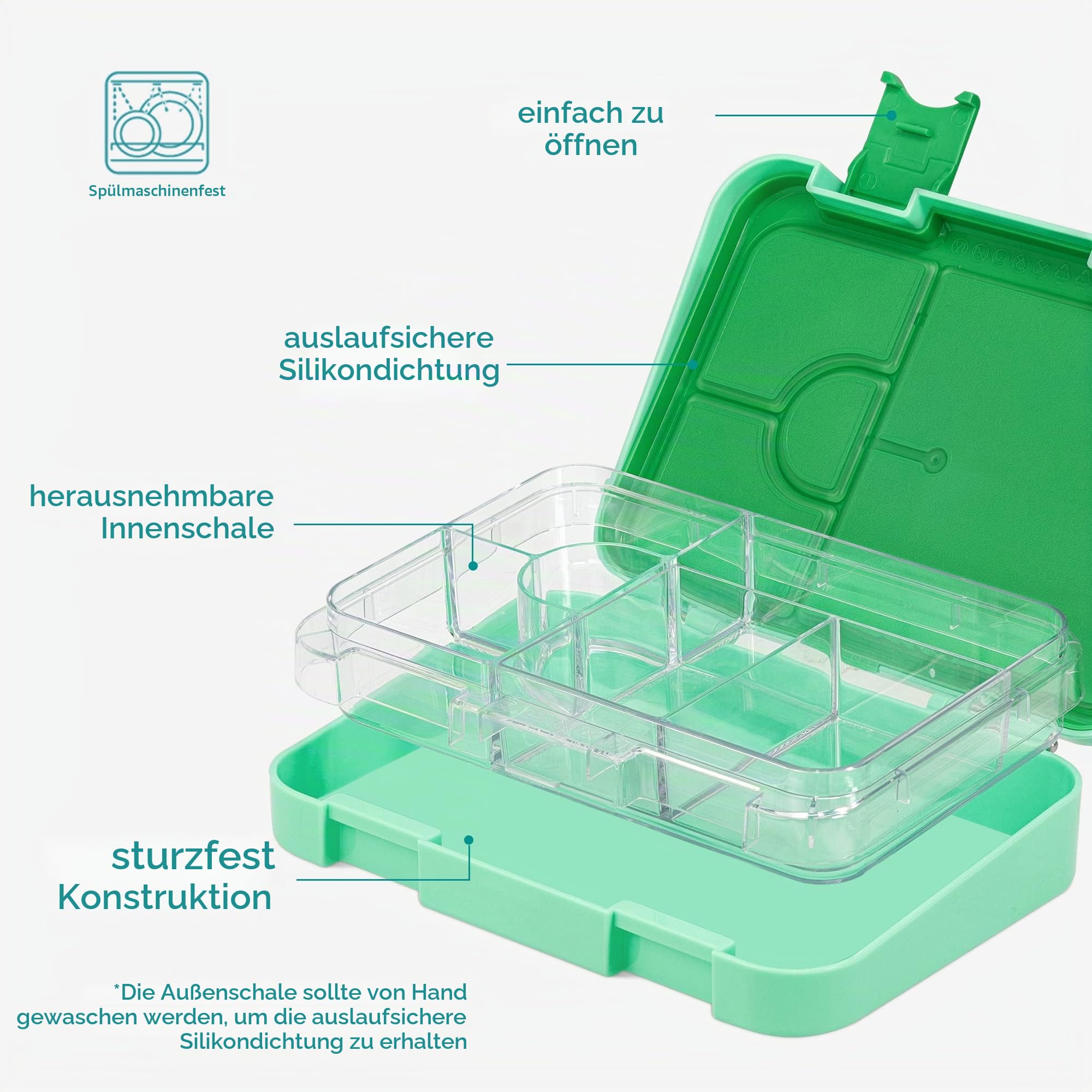 navaris-bento-box-brotdose-gr-n-mit-6-f-chern-auslaufsicher image 4