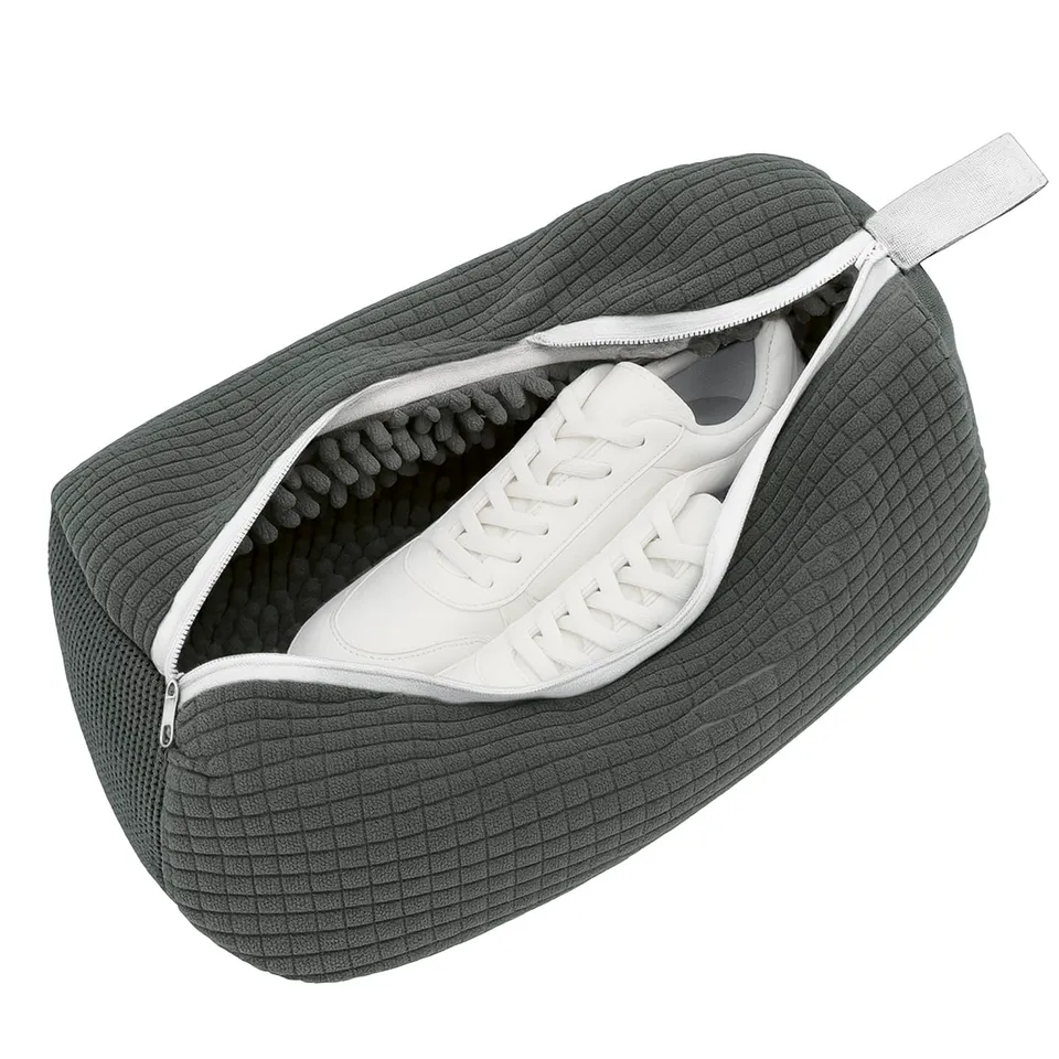 cleanmaxx-reinigungsutensilien-schuhwaschbeutel-sneaker-grau image 1