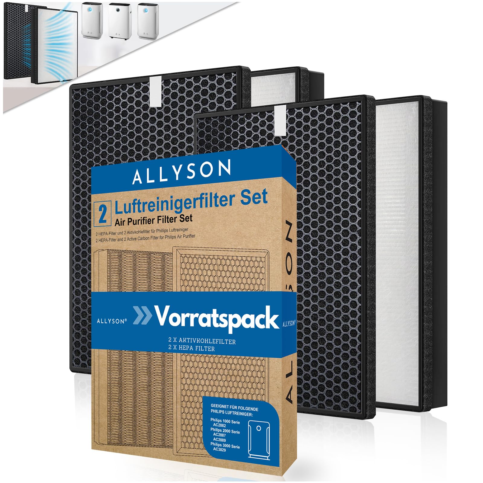 allyson-ersatzfilter-set-fy2420-30-fy2422-30-f-r-philips-4er image 1