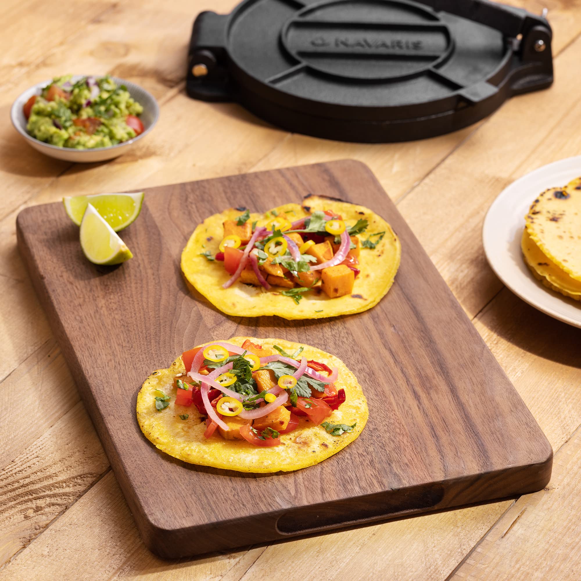 navaris-kitchen-tortilla-presse-gusseisen-20-cm-teigpresse image 6