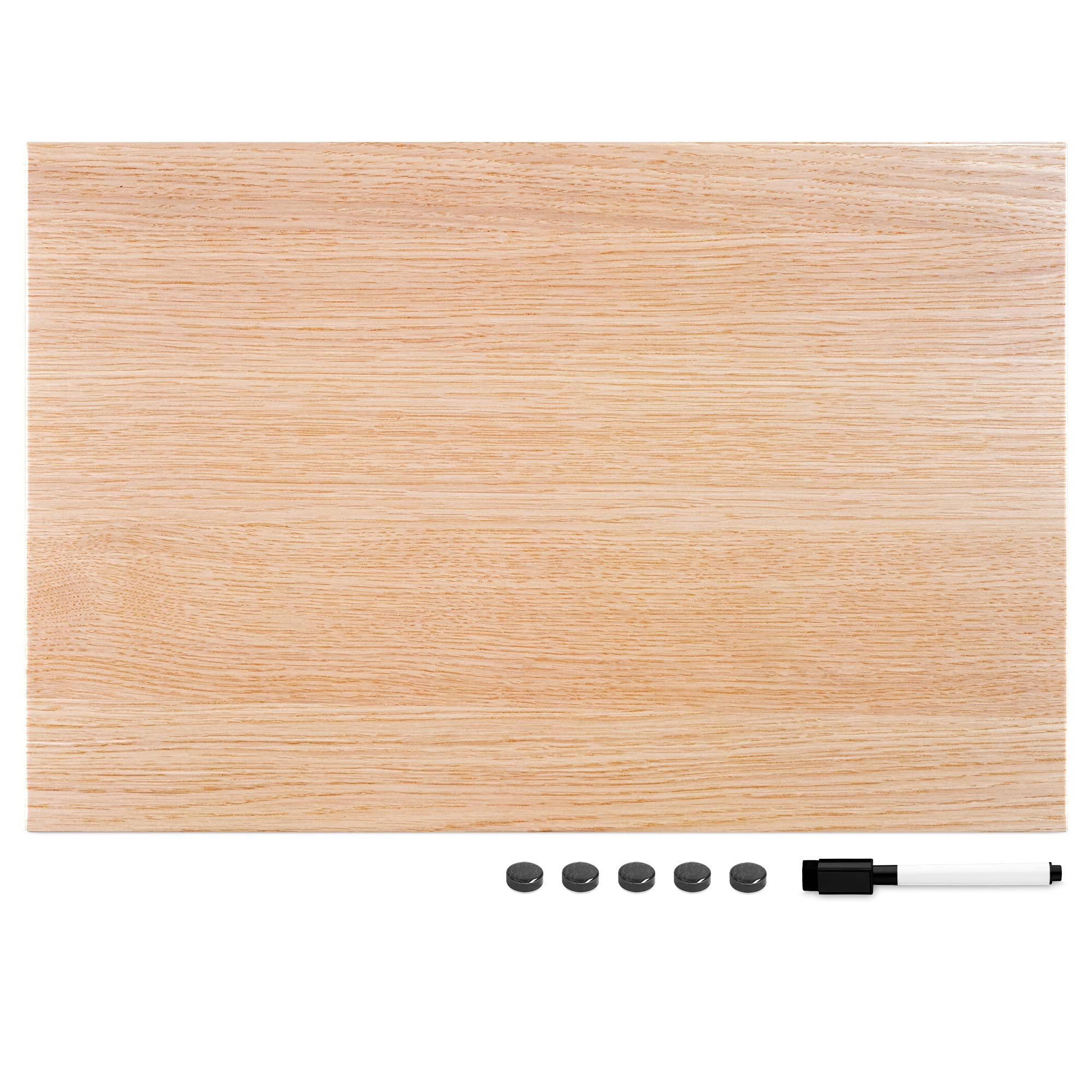 navaris-magnettafel-memoboard-60x40-magnetpinnwand-holz-design image 5