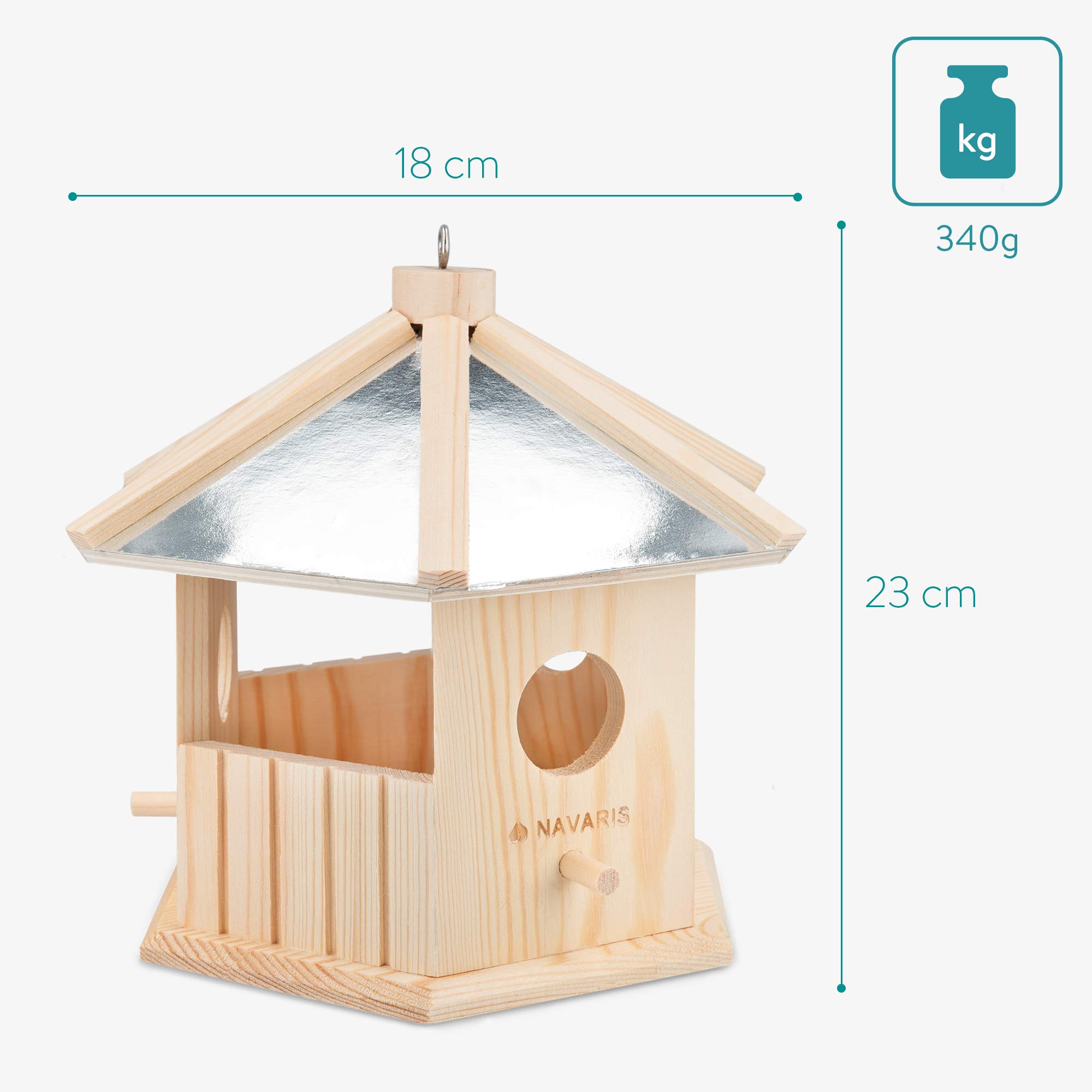 navaris-garden-vogelhaus-holz-zum-aufh-ngen-wetterfest image 3