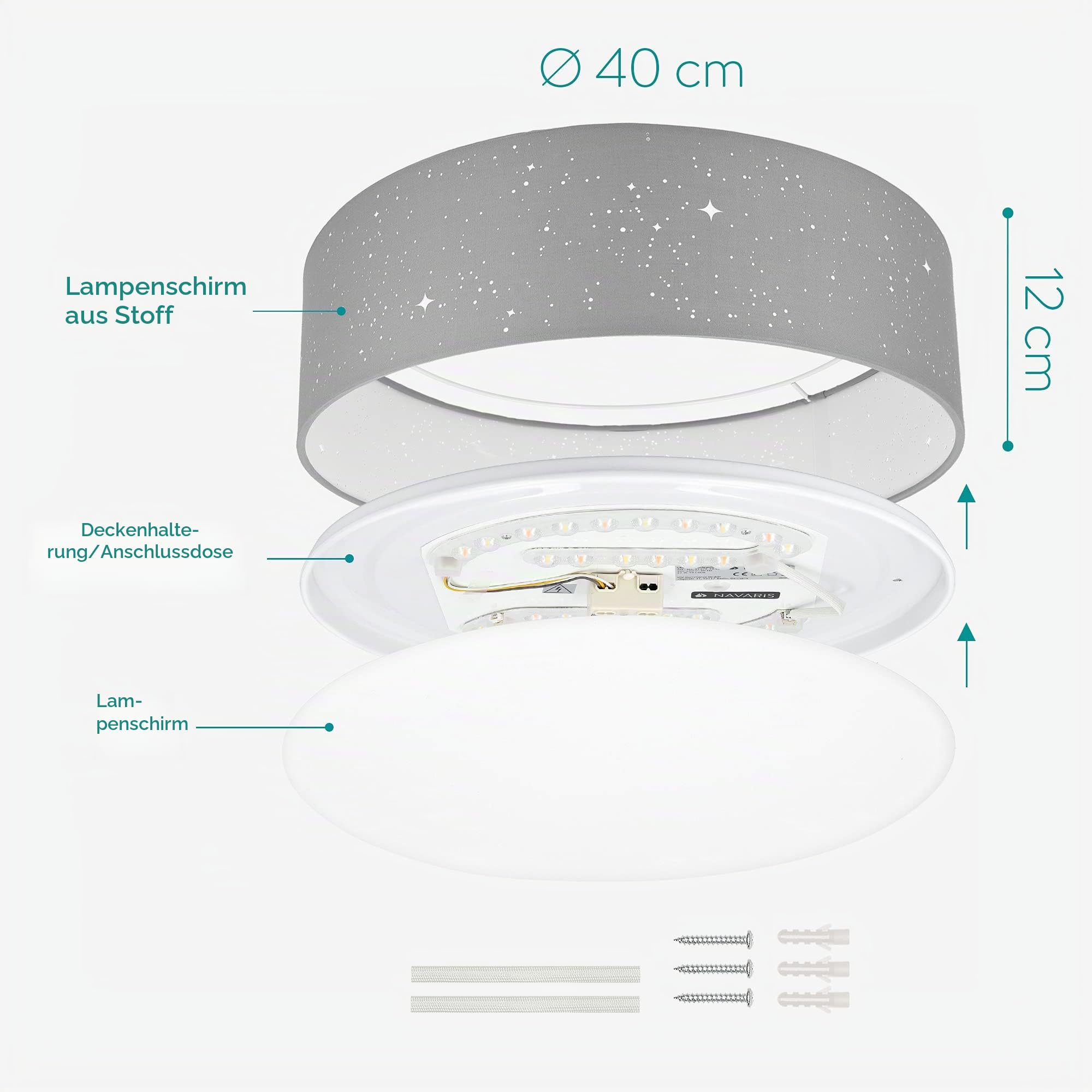 navaris-lighting-led-deckenleuchte-40cm-hellgrau-stoff image 6