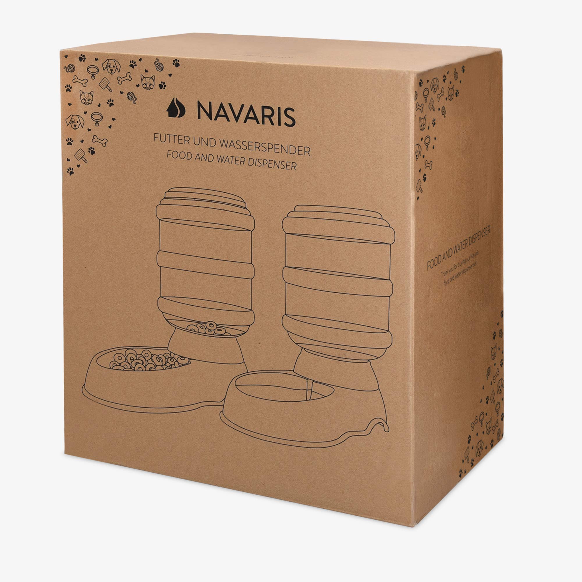 navaris-animals-futter-und-wasserspender-set-trockenfutter image 7