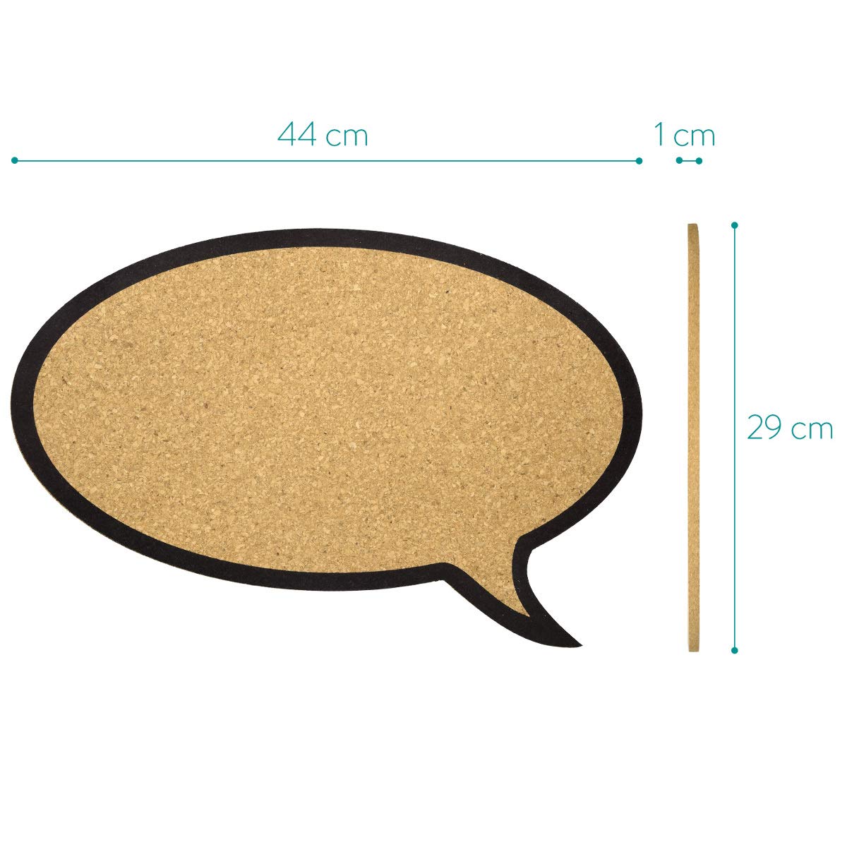 navaris-kork-pinnwand-sprechblase-44x29-cm-korktafel-inkl-pins image 6