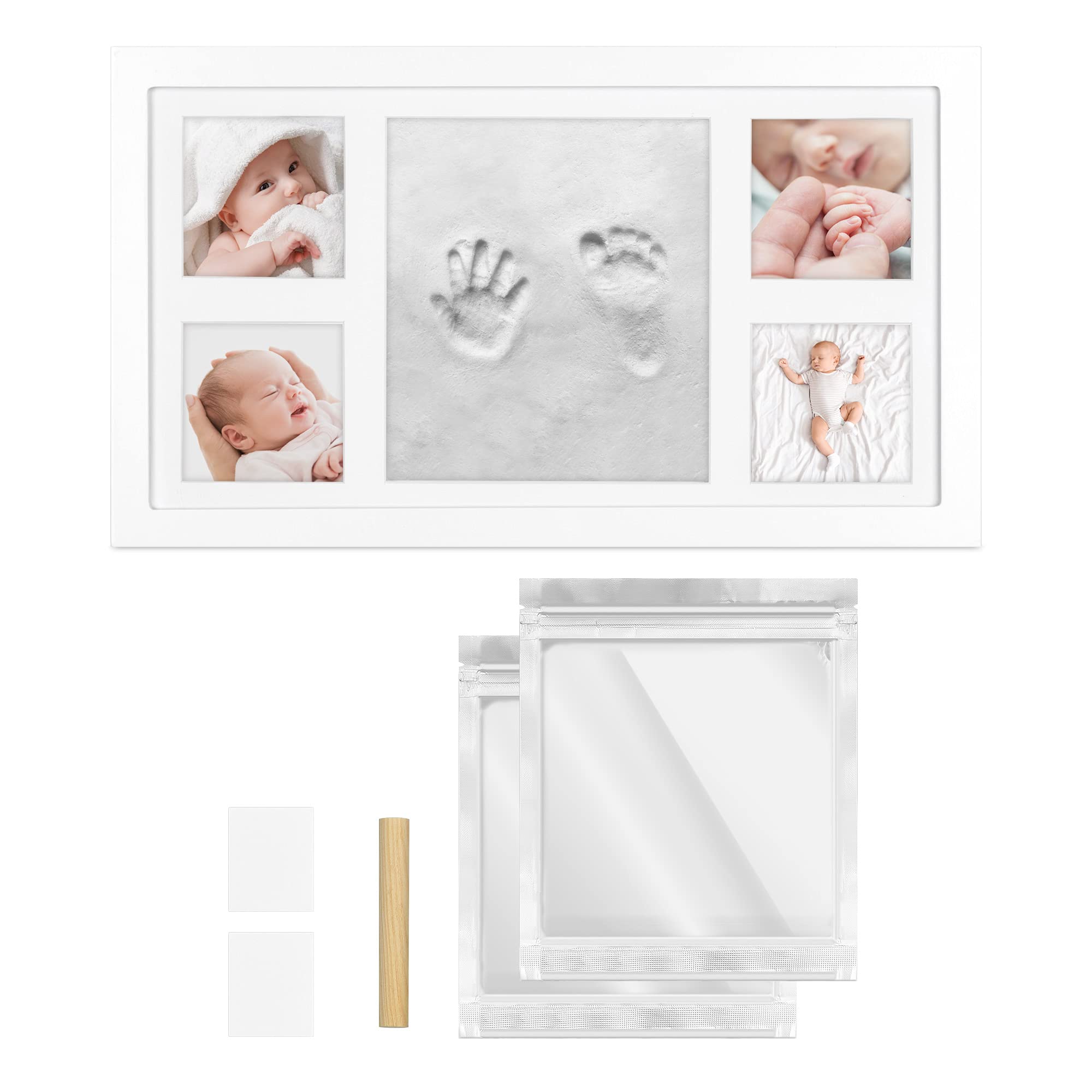 navaris-baby-bilderrahmen-mit-gipsabdruck-42-5-cm-abdruckset image 7