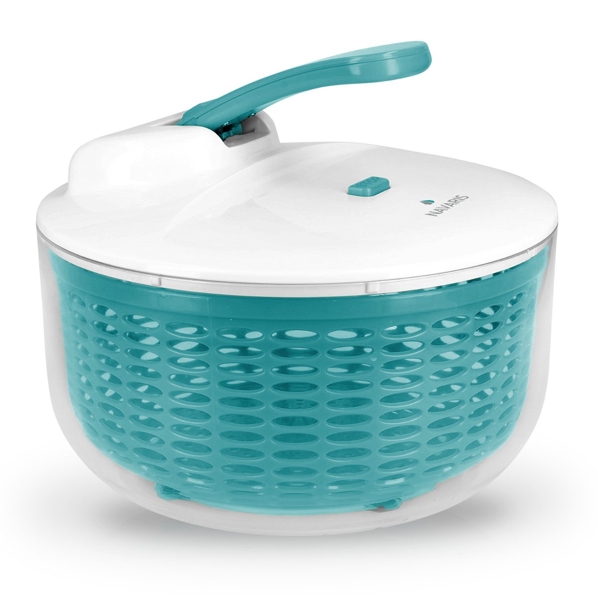 navaris-kitchen-salatschleuder-5l-27cm-mit-deckel-2in1 image 1