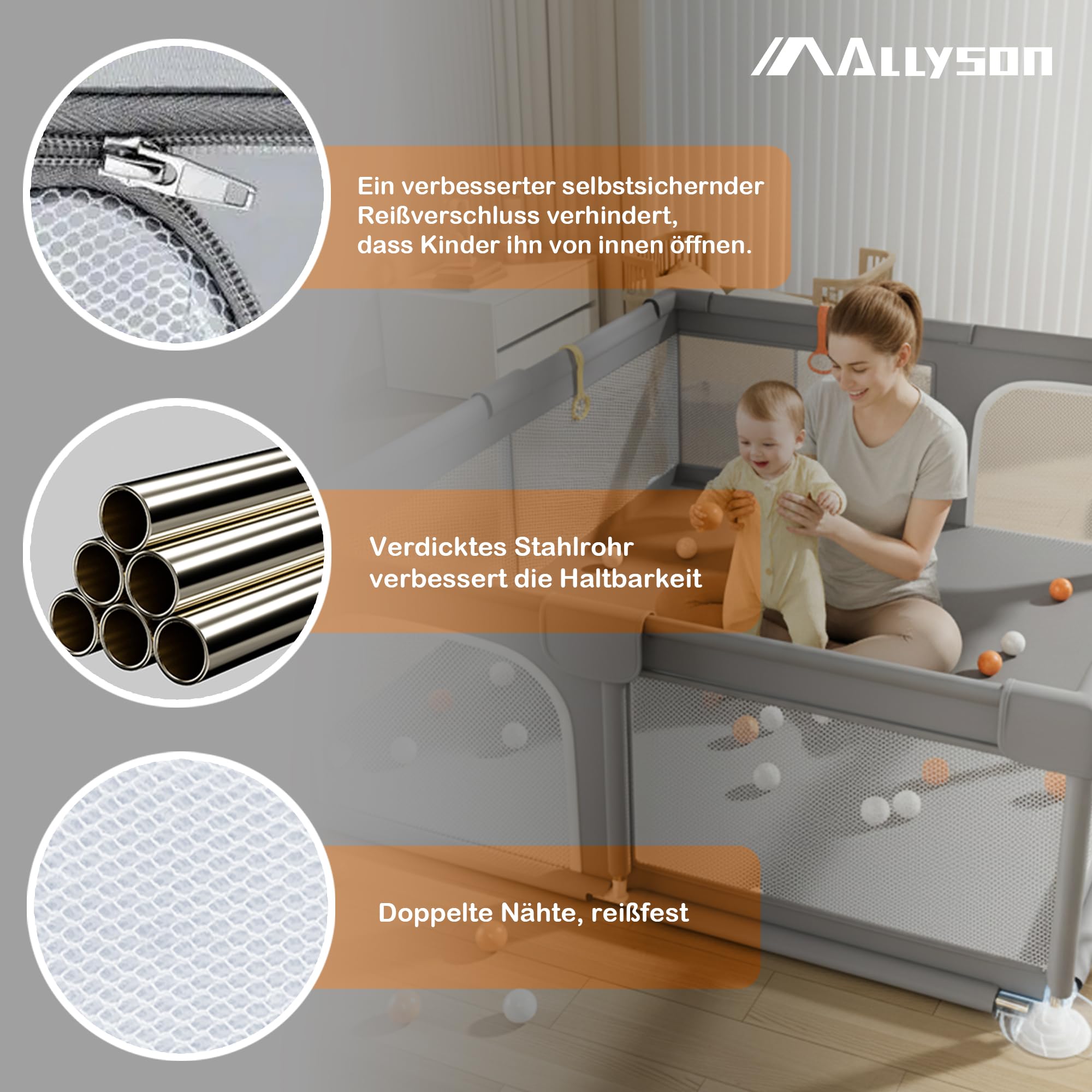 allyson-baby-laufstall-150x180cm-grau-mit-matte image 7