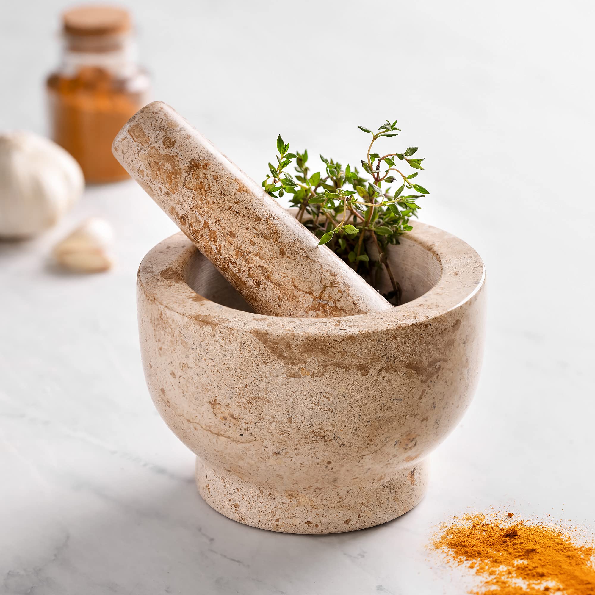 navaris-kitchen-m-rser-mit-st-el-gelber-marmor-13-cm image 3