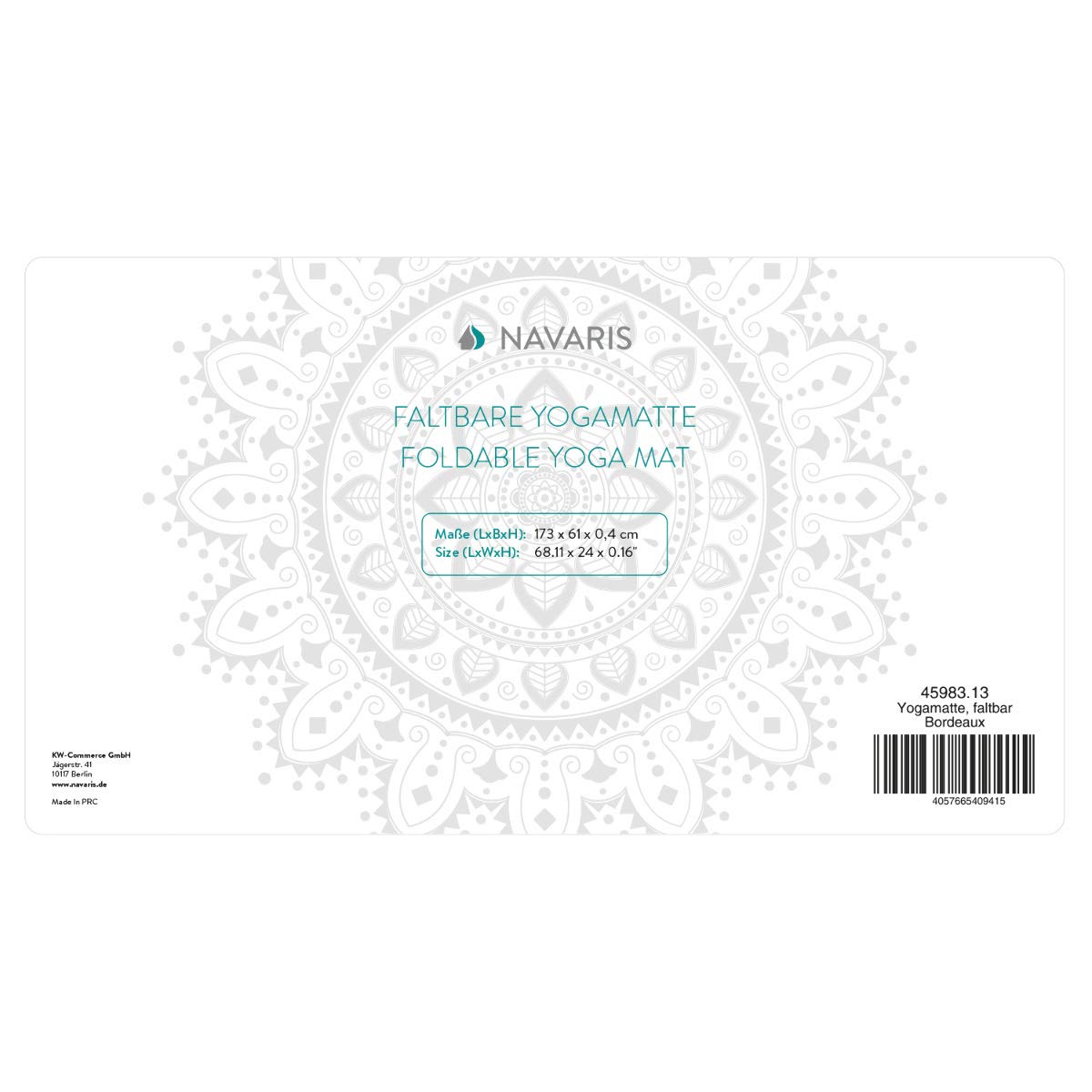 navaris-yogamatte-faltbar-fitnessmatte-173x61cm-lila-4mm image 7