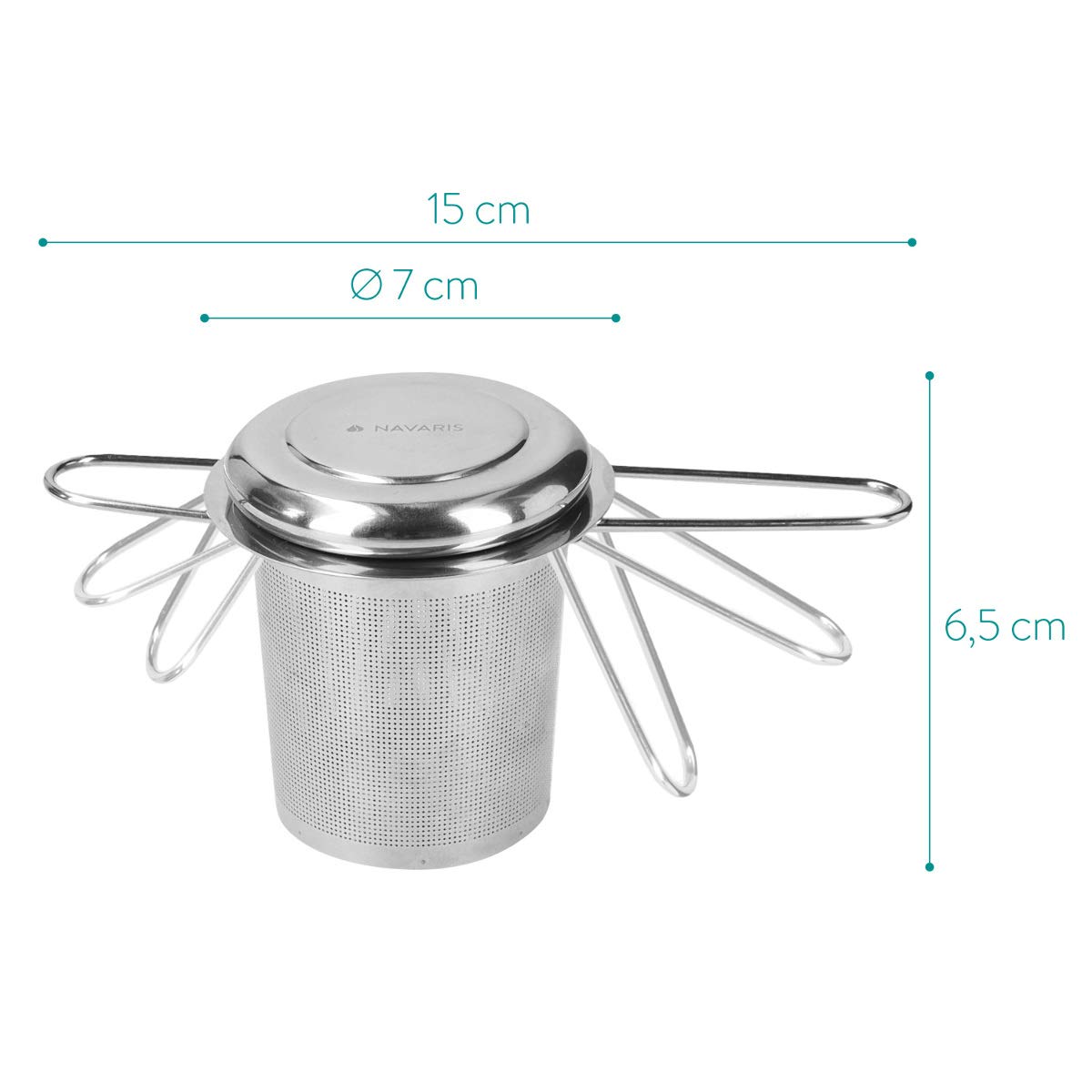 navaris-kitchen-teesieb-edelstahl-f-r-tasse-und-kanne-mit-schale image 4
