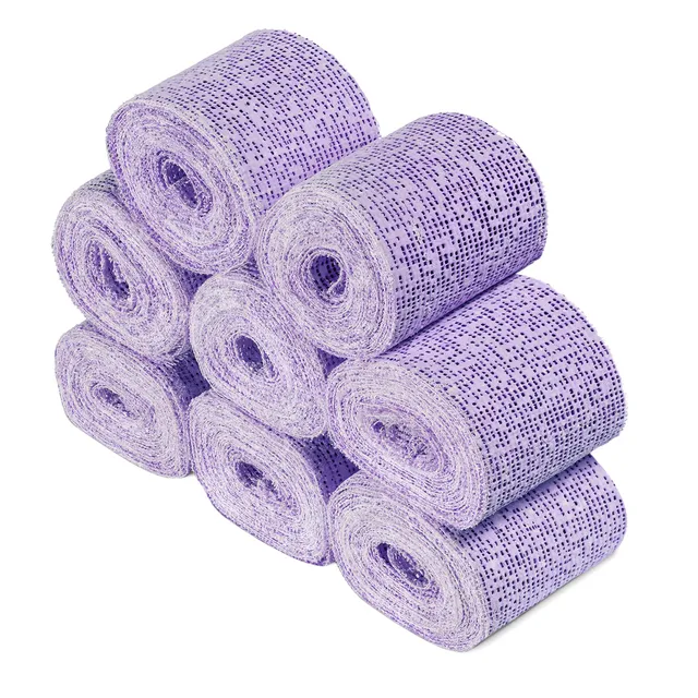 navaris-gipsbinden-babybauch-set-8x-5x300cm-violett image 1