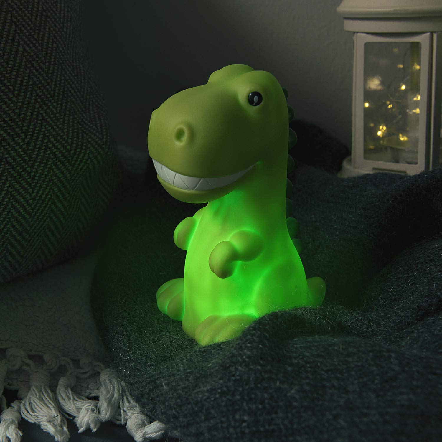 navaris-led-nachtlicht-dino-gr-n-nachttischlampe-mit-60-min-timer image 2