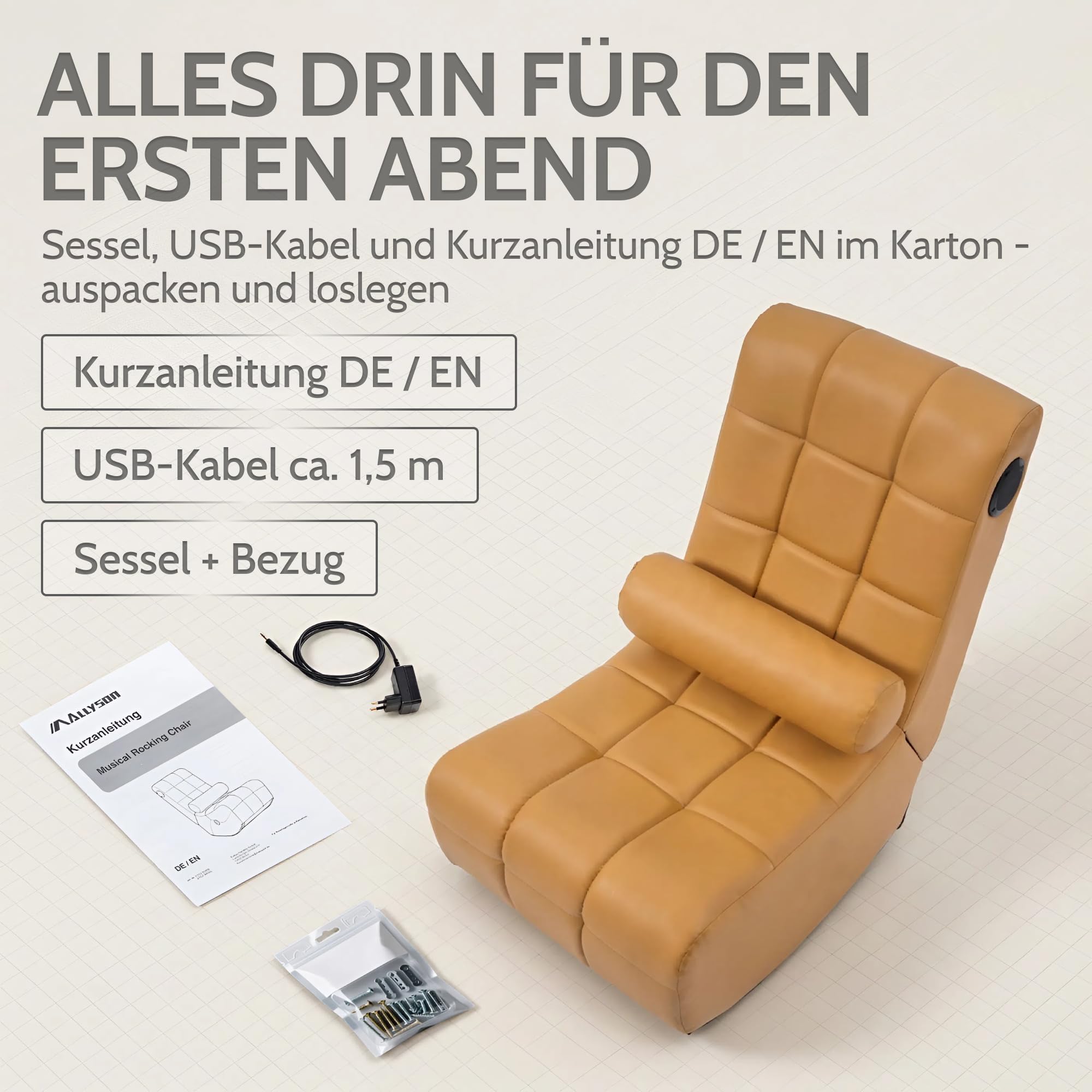 allyson-relaxsessel-lounge-fernsehsessel-bluetooth-usb-khaki-lederlook image 7