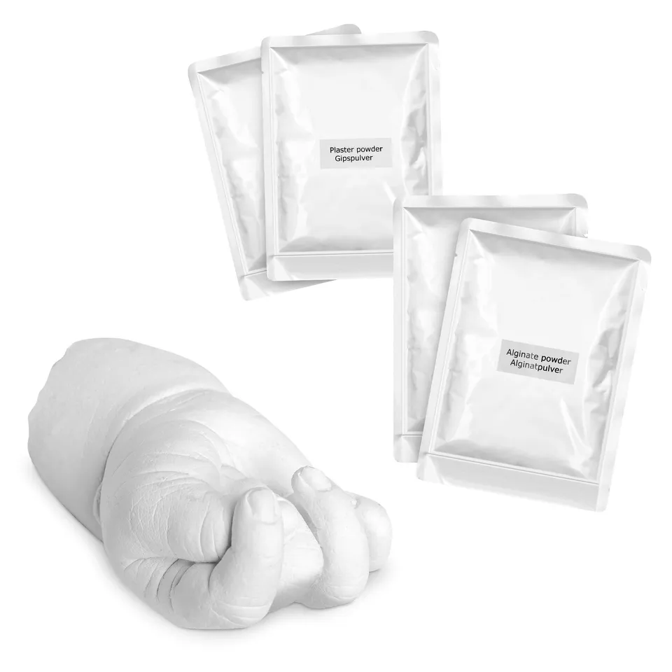 navaris-3d-abformset-gipsabdruck-baby-h-nde-f-e-hautvertr-glich image 1