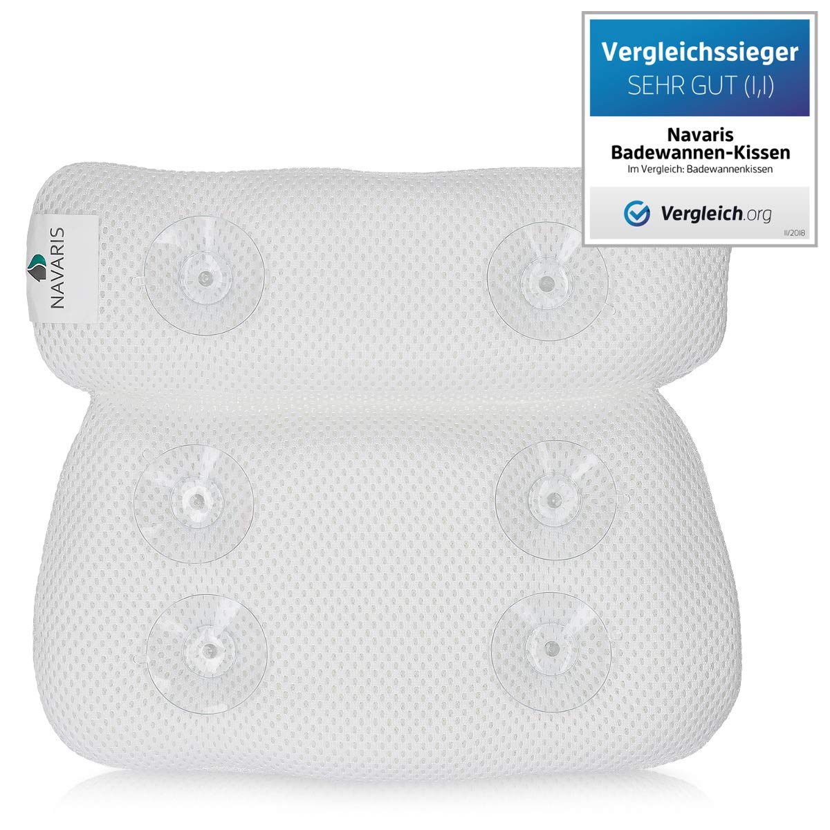 navaris-beauty-badewannenkissen-mesh-wei-rutschfest image 6