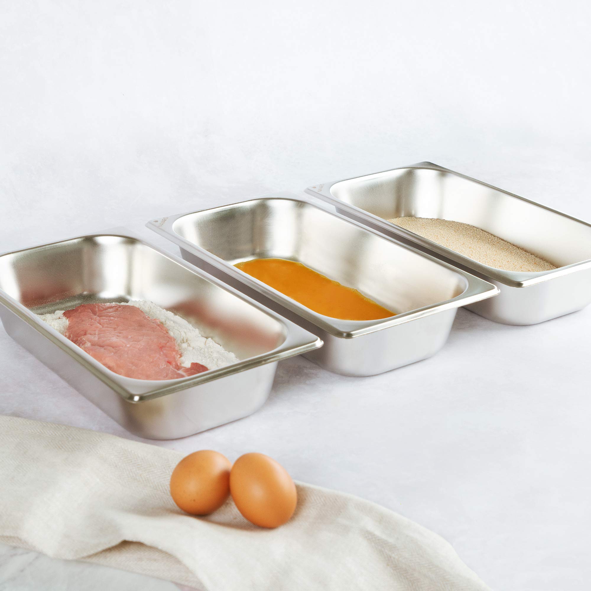 navaris-kitchen-panier-set-3-tlg-edelstahl-32-5cm-rechteckig image 2
