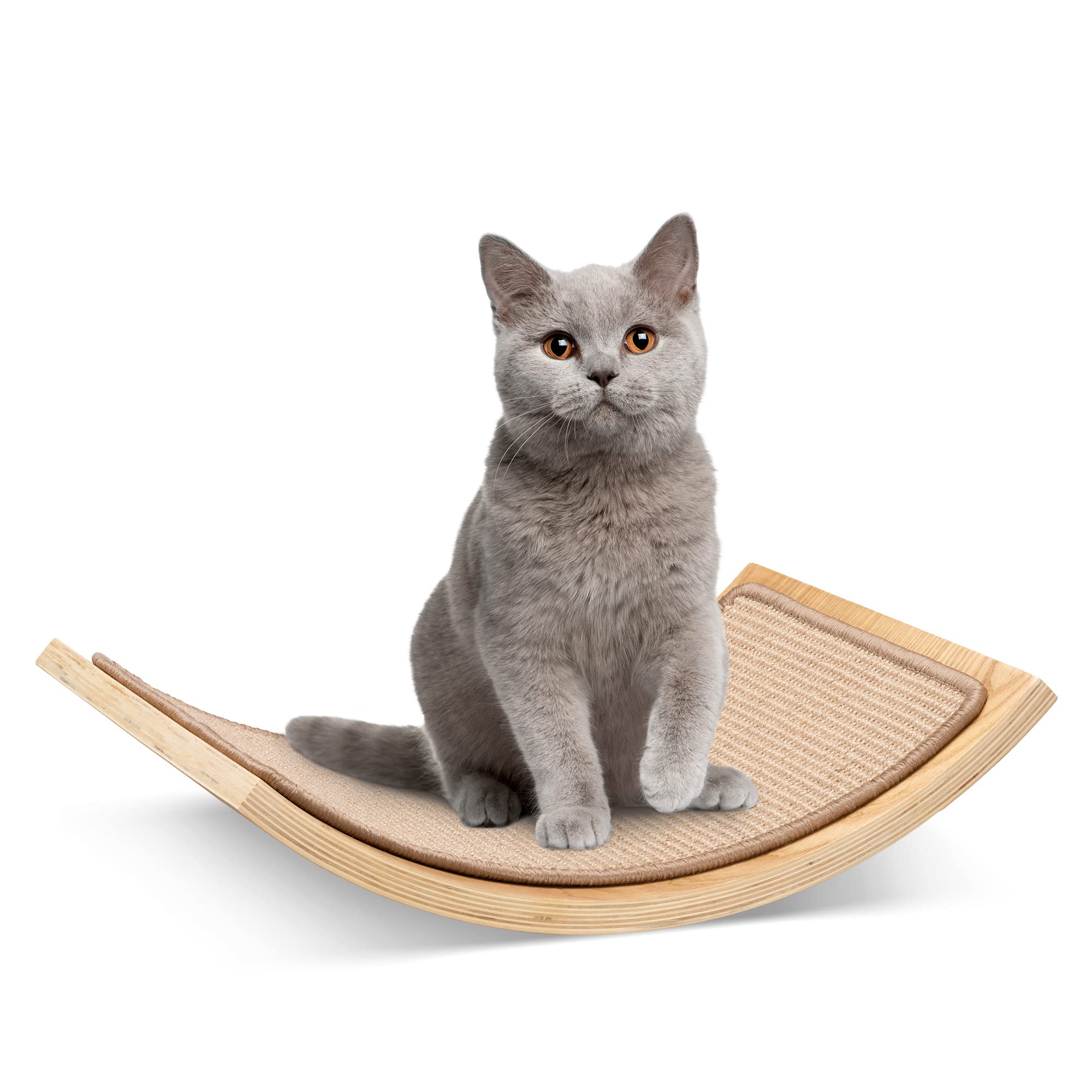 navaris-animals-katzenwandliege-50x35cm-sisal-kratzmatte-holz image 7