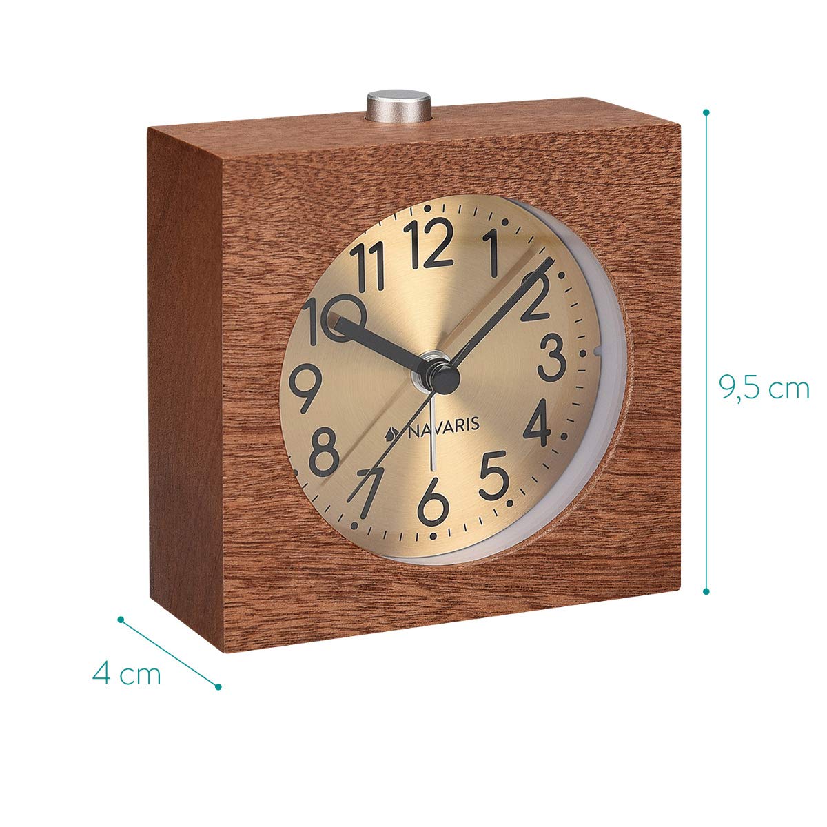 navaris-living-holzwecker-analog-dunkelbraun-mit-licht-snooze image 4