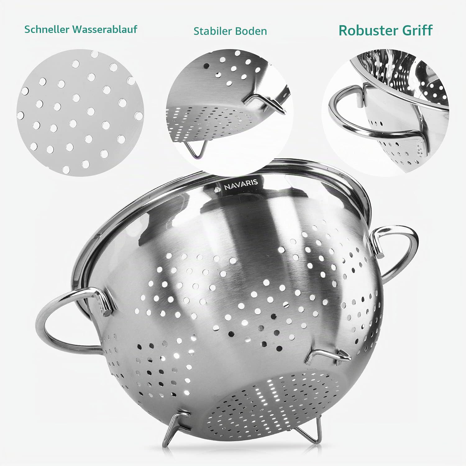 navaris-nudelsieb-edelstahl-24-cm-seiher-mit-f-en image 3
