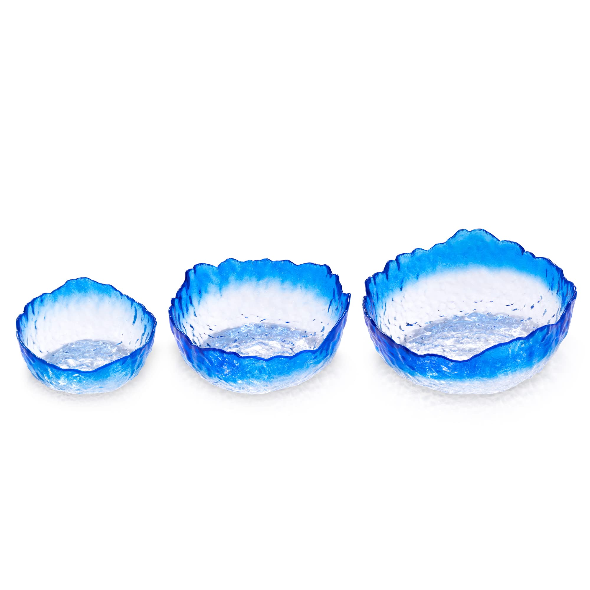 navaris-glassch-ssel-set-3tlg-blauem-rand-salatsch-ssel-glas image 5