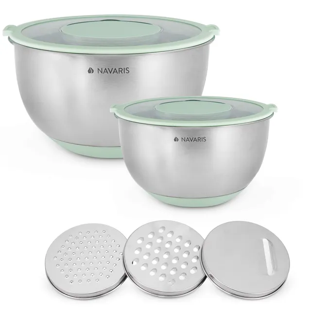 navaris-kitchen-edelstahl-r-hrsch-ssel-set-2x-mintgr-n-mit-deckel image 1