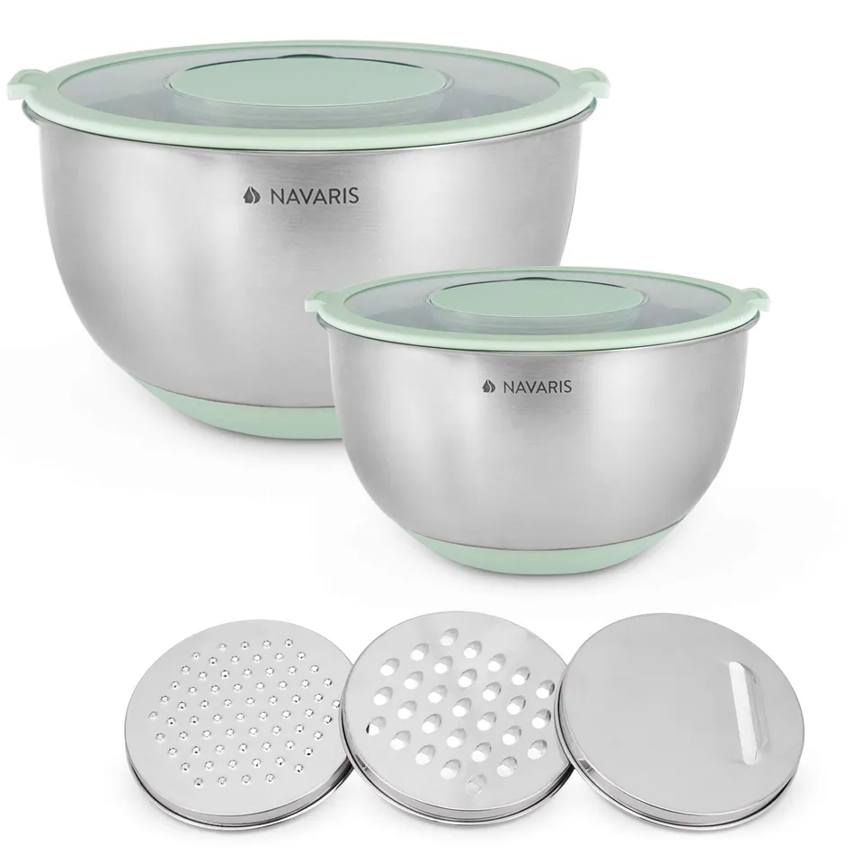 navaris-kitchen-edelstahl-r-hrsch-ssel-set-2x-mintgr-n-mit-deckel image 1