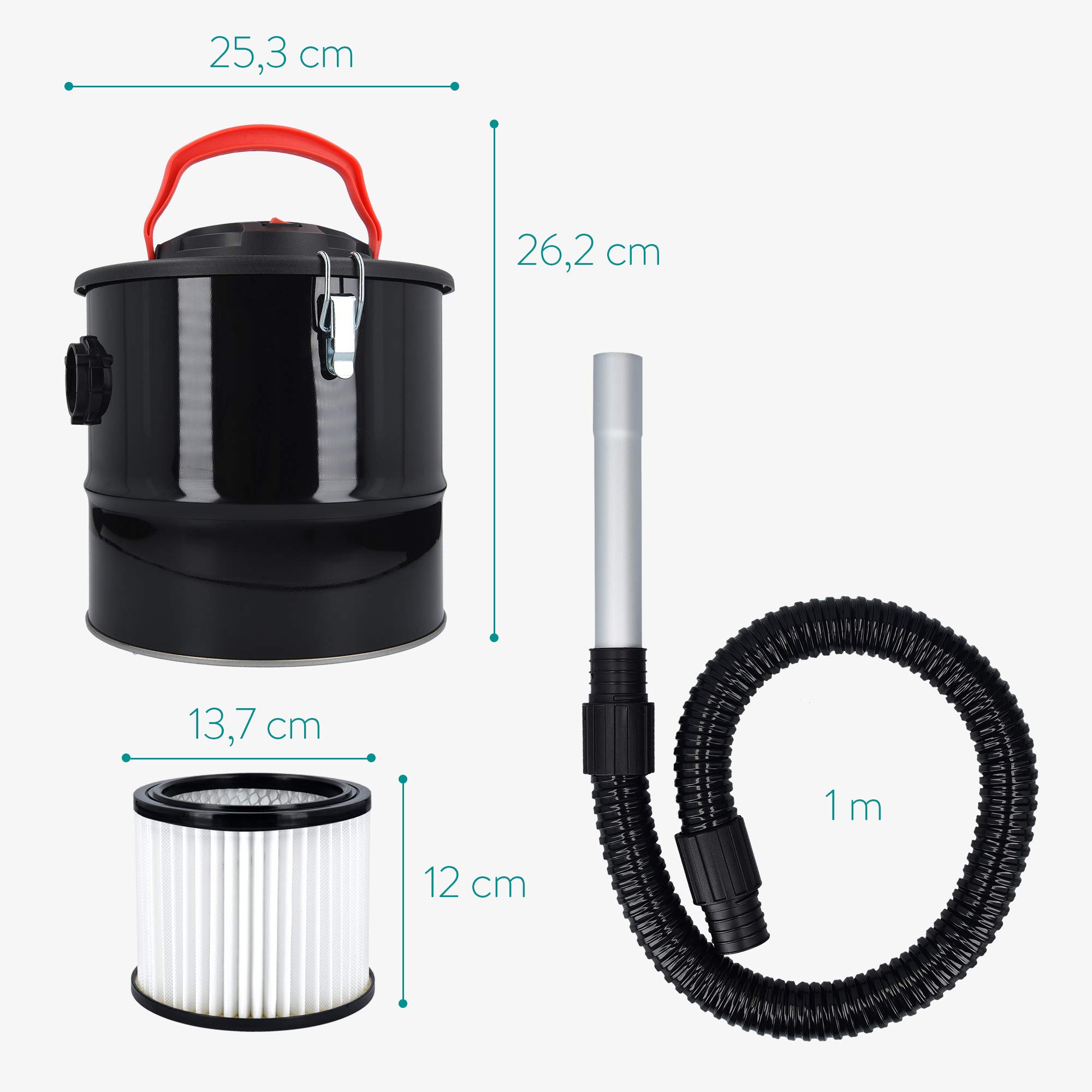 navaris-aschesauger-10l-800w-mit-hepa-filter image 4