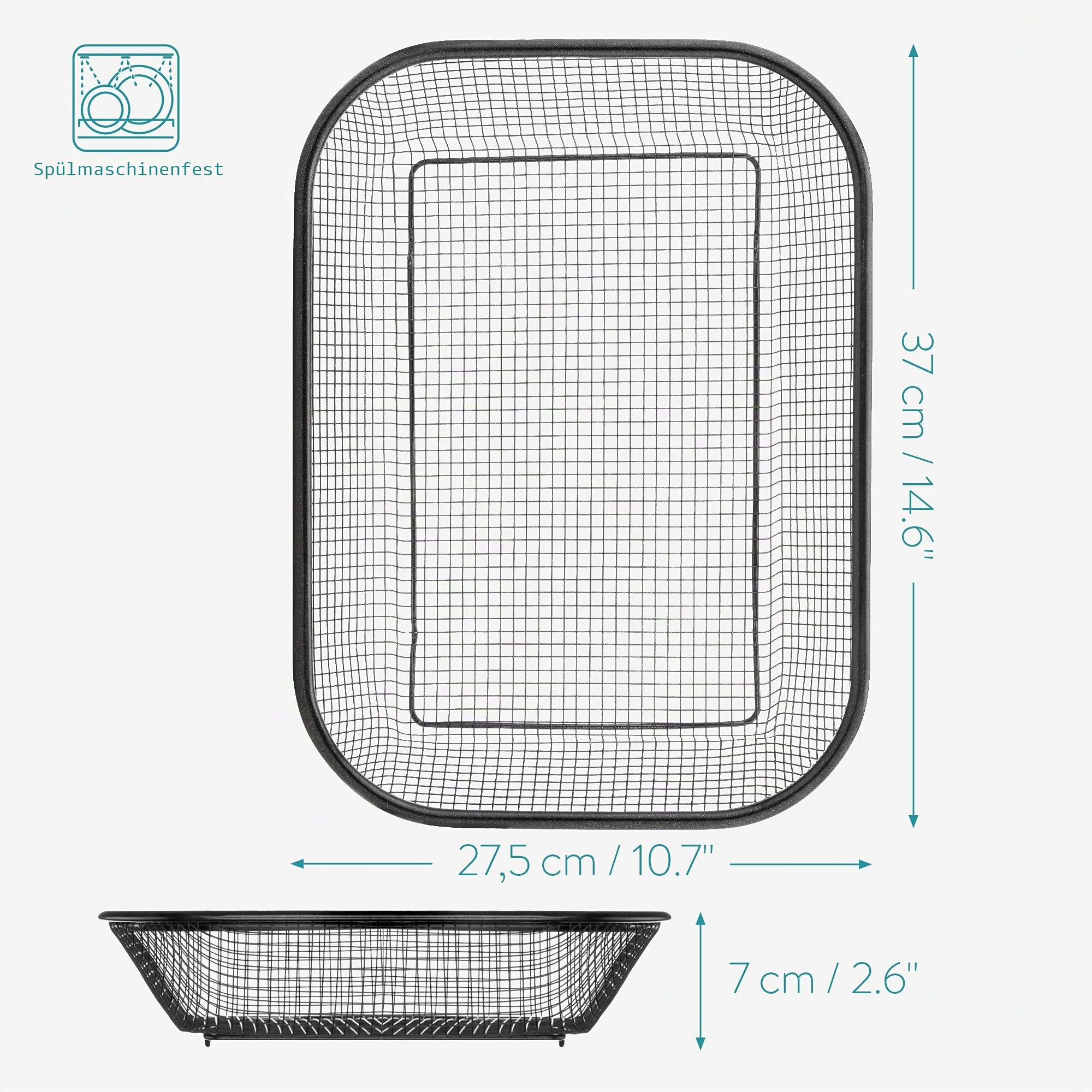 navaris-kitchen-grillkorb-backofen-37x27-5x7-cm-antihaft-edelstahl image 4