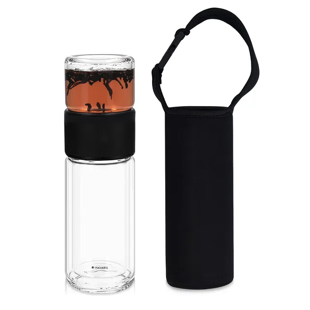navaris-kitchen-teeflasche-glas-240-ml-mit-edelstahl-sieb image 1